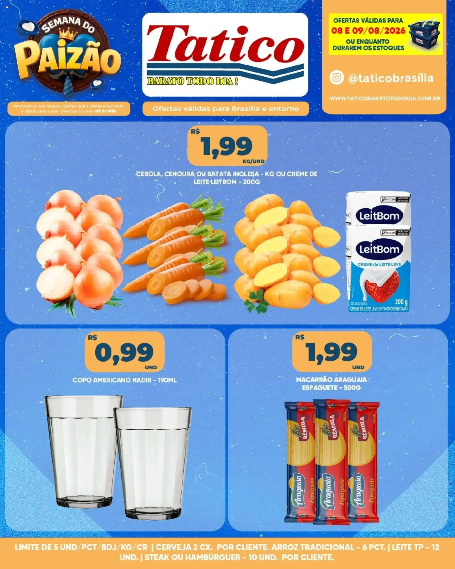 Tatico ofertas Fim de Semana de 08/08/2026 | Promoções Online