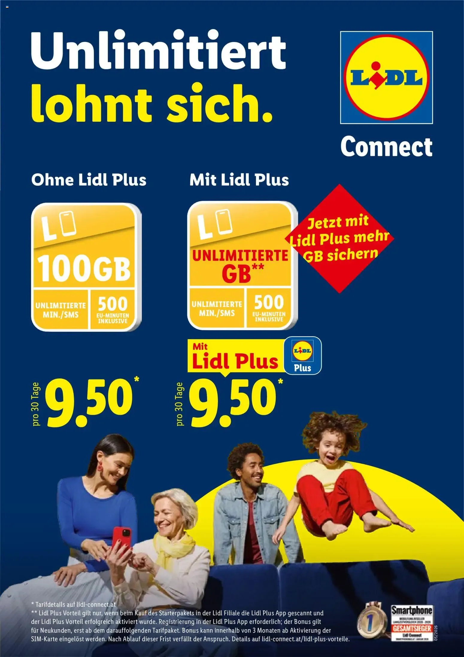 Lidl Connect: Unlimitiert lohnt sich. von 3. September bis 4. November 2026 - Flugblätt seite  1