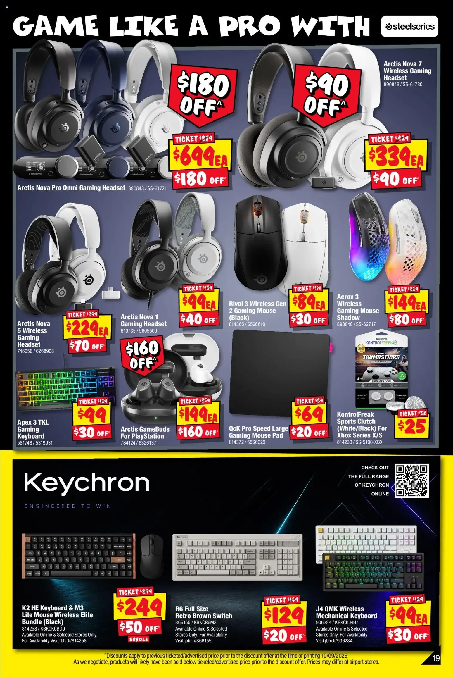JB Hi-Fi catalogue Mega Gaming Sale - 24/09/2026 > weekly / monthly specials - Catalogue valid from 24 September to 11 October 2026 - page 19