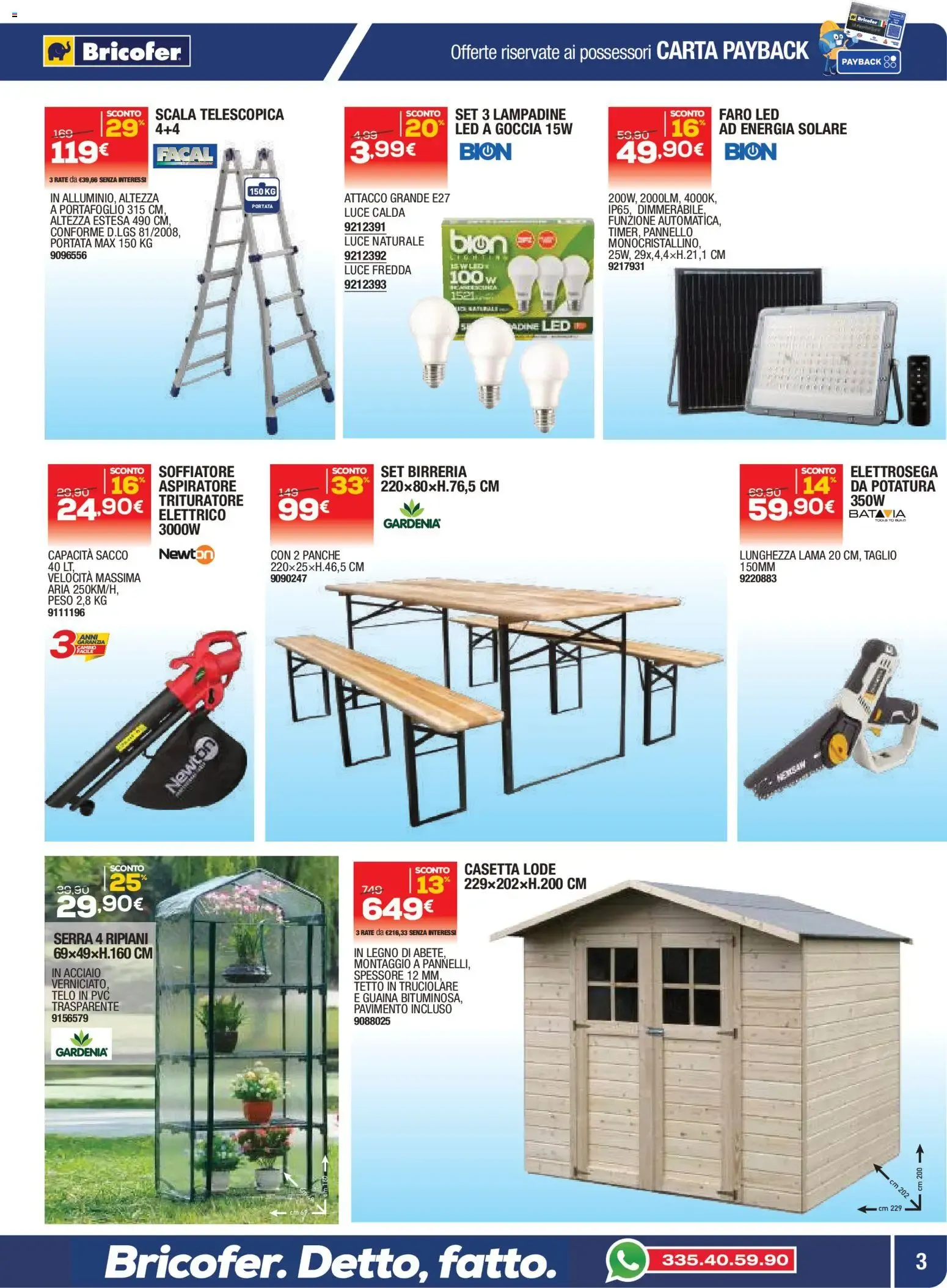 Nuovo Bricofer volantino dal 08/10/2026 > offerte anteprima 🛍️ da 8 ottobre a 25 ottobre di 2026 - Pagina del volantino 3