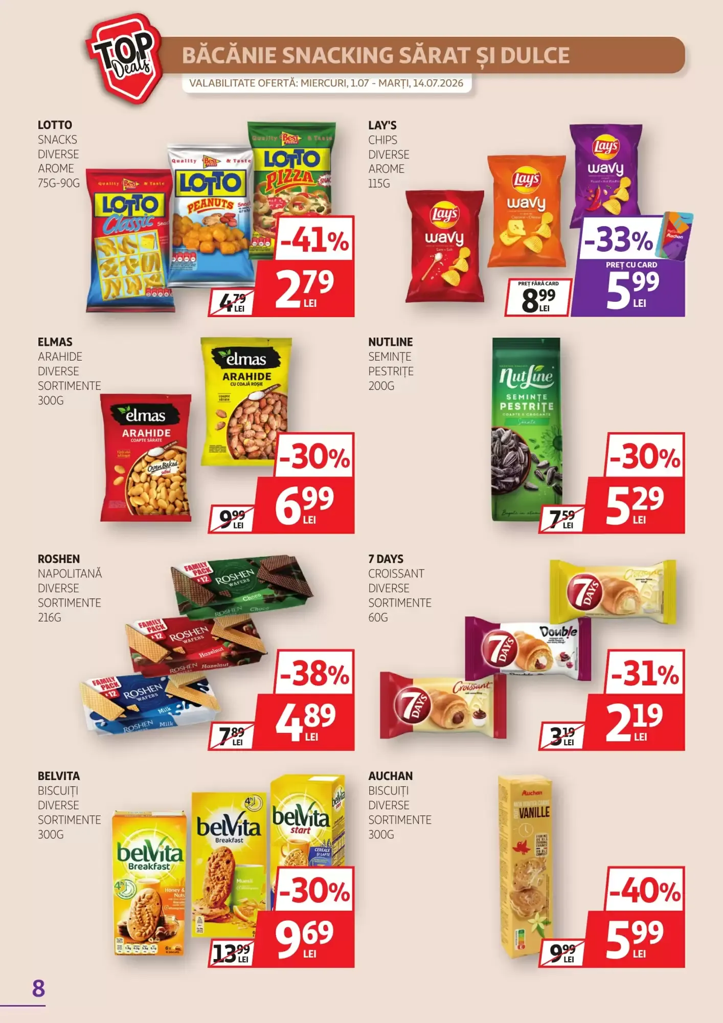 Catalog Catalog Auchan de la 1 iulie până la 14 iulie 2026 - Revista Pagina 8