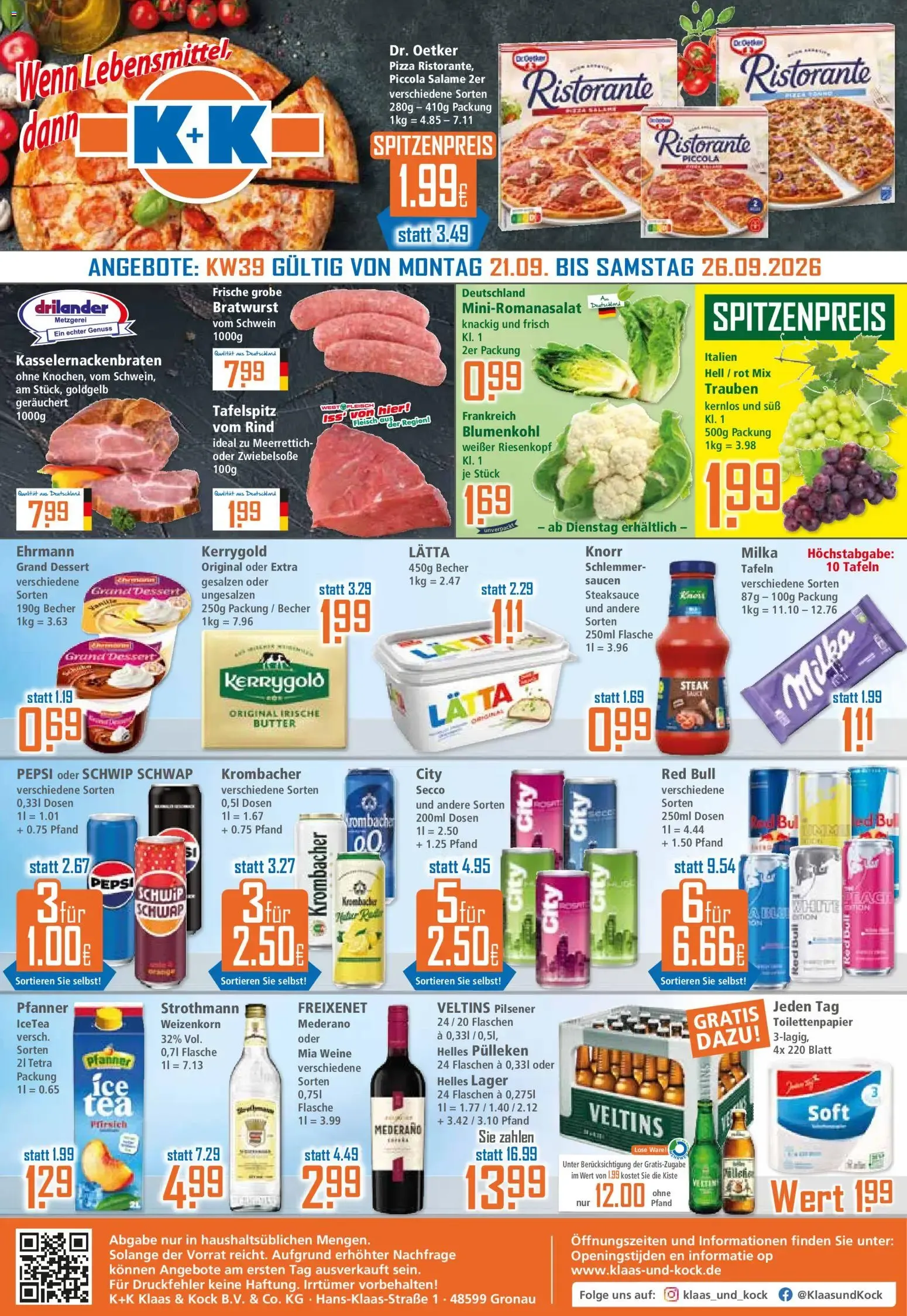 Klaas & Kock - Produktkatalog (ab 21.09.2026) zum Blättern von 21. September bis 26. September 2026 - Prospekt seite 1