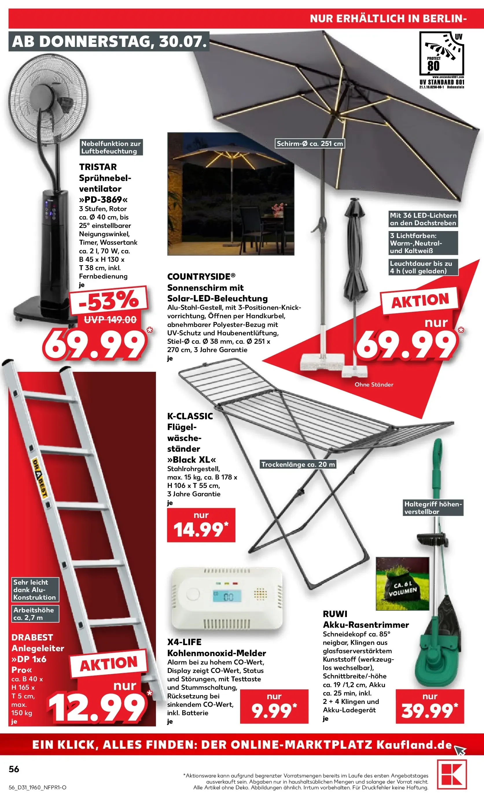 Prospekt Kaufland ab 30.07.2026 » Angebote Online zum Blättern von 30. Juli bis 5. August 2026 - Prospekt seite 56