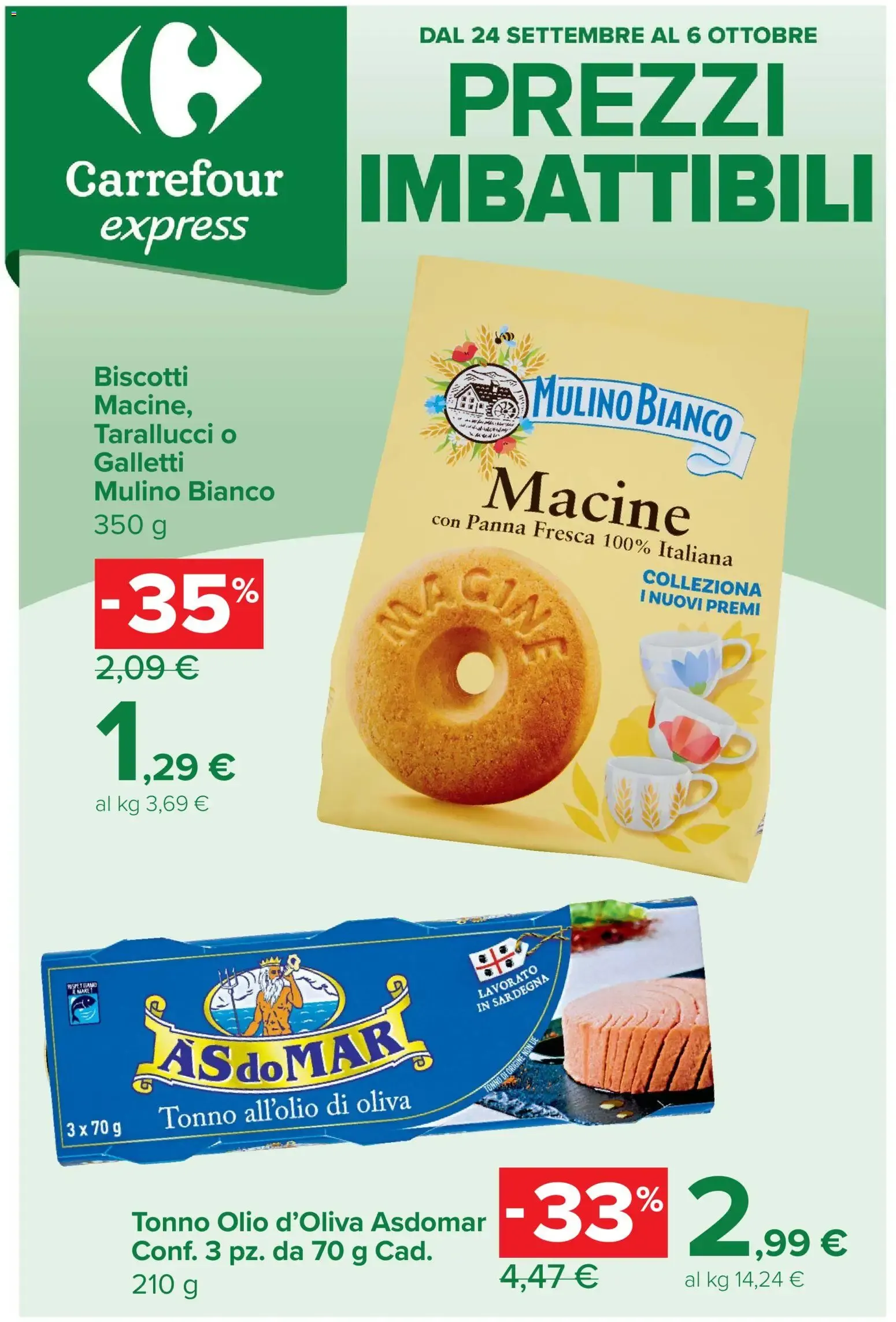Carrefour Express: Prezzi Imbattibili da 24 settembre a 6 ottobre di 2026 - Pagina del volantino 1