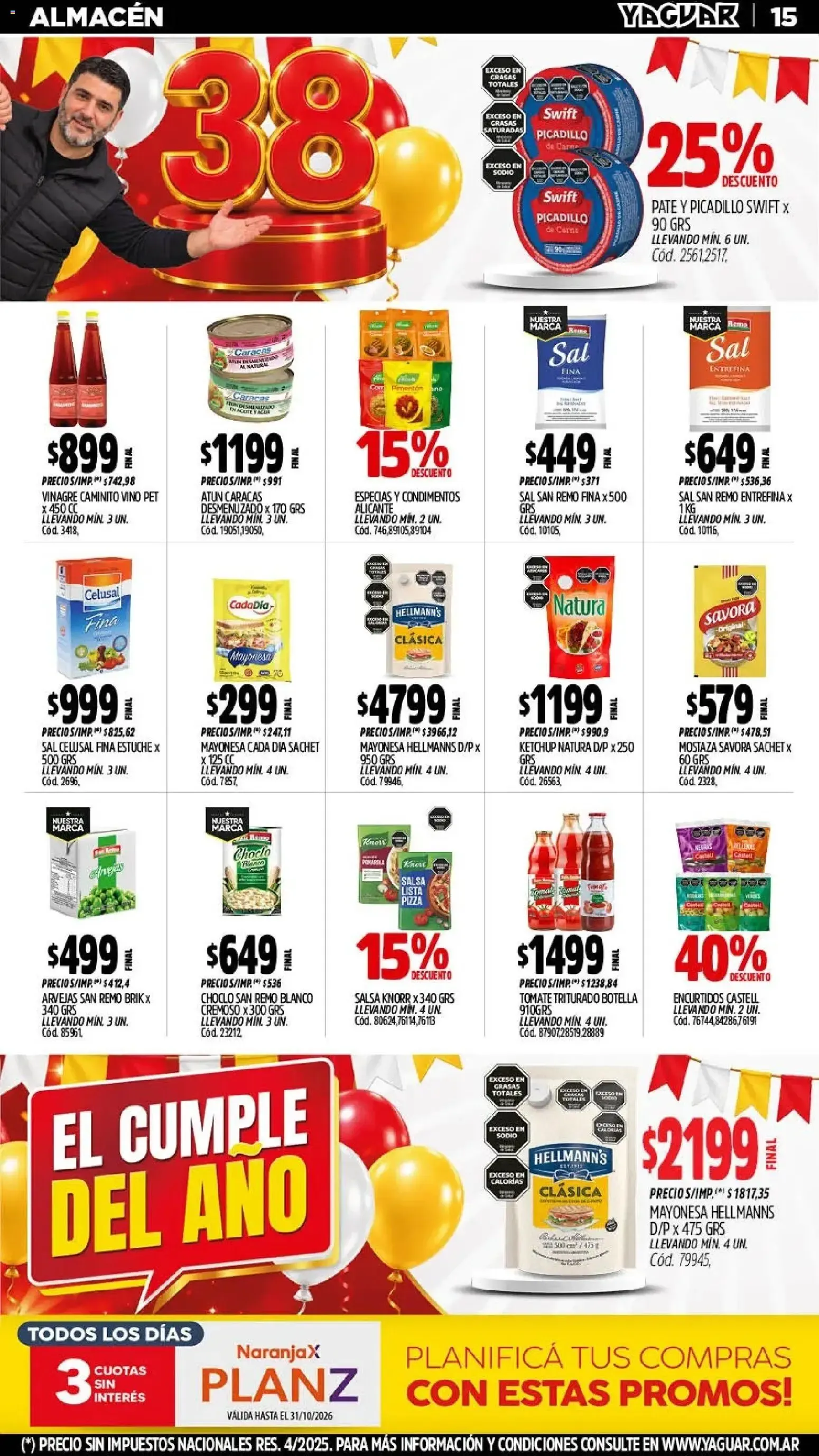 Ofertas de Yaguar - Oferta Semanal Mendoza del 05/10/2026 - 10/10/2026 5 de octubre al 10 de octubre 2026 - Página 12 del catálogo