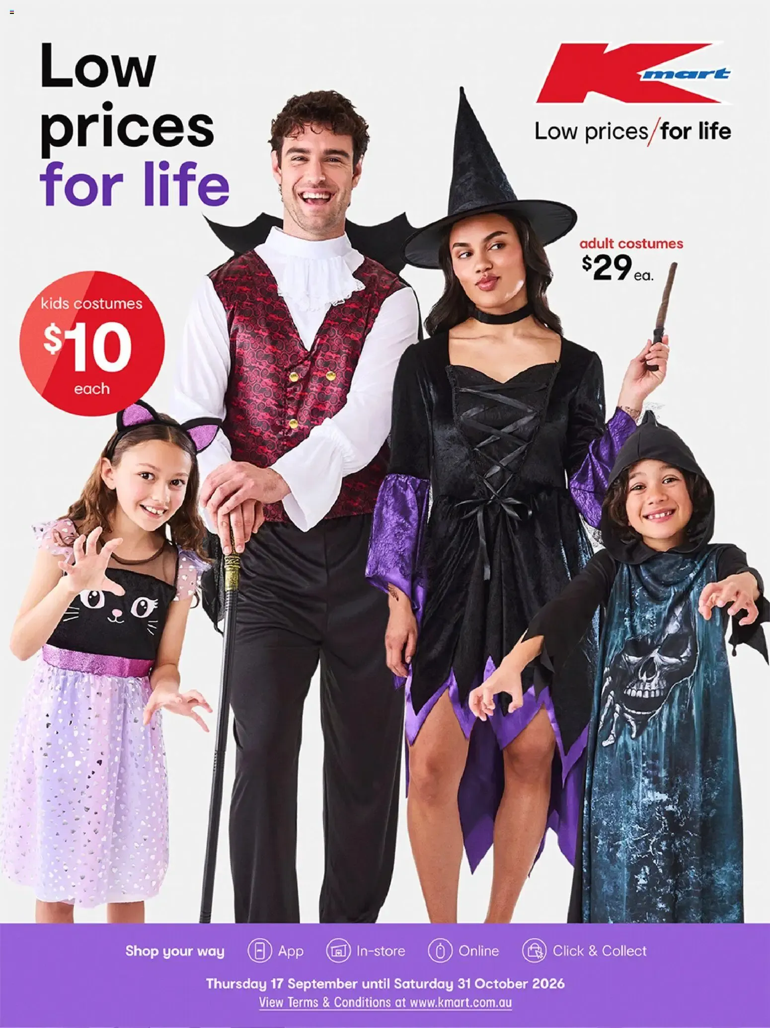 Kmart Halloween 👻 catalogue from 17/09/2026 - Catalogue valid from 17 September to 31 October 2026 - page 1