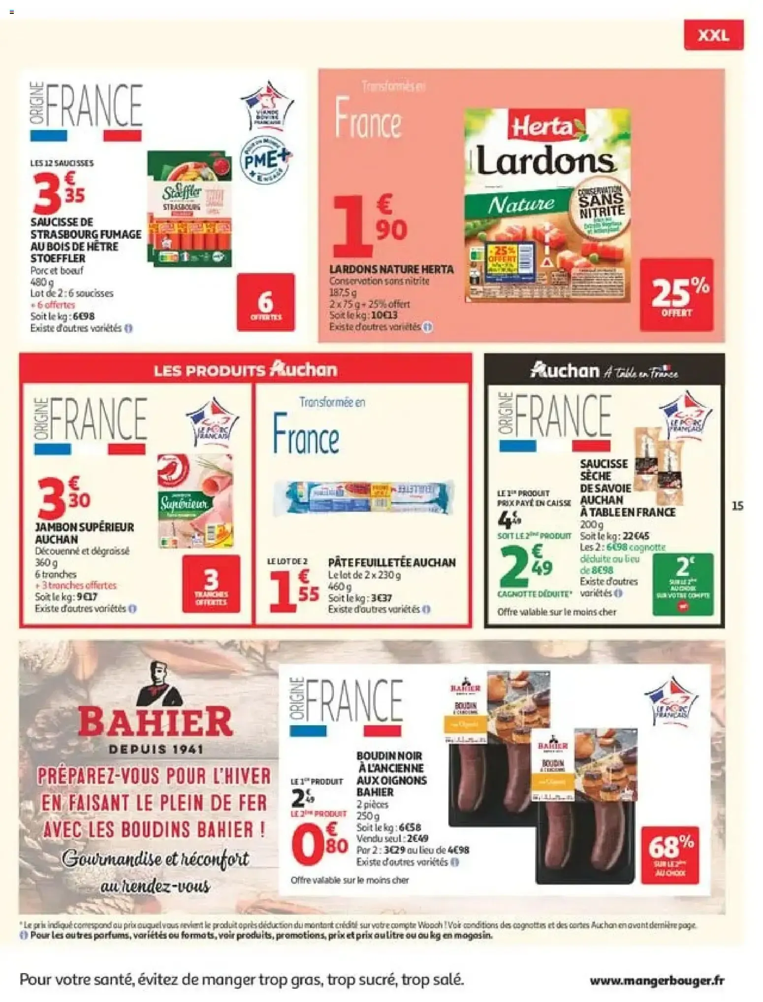 Auchan Halles d'automne supers à partir du 29/09/2026 - promo en ligne du 29 septembre au 10 octobre 2026 - Catalogue page 15
