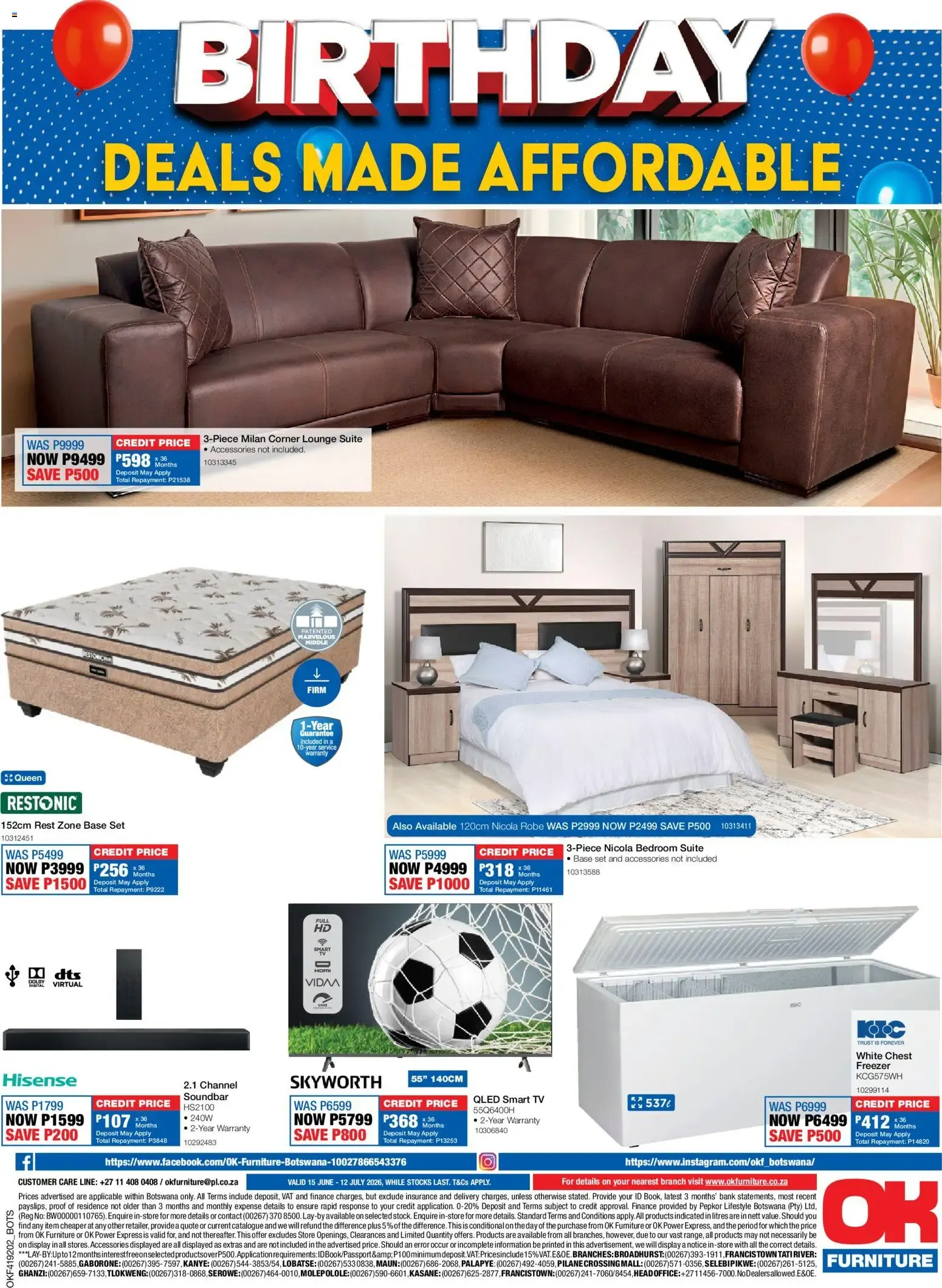 OK Furniture - Birthday Sale from 15 June to 12 July 2026 - Catalogue Page 12