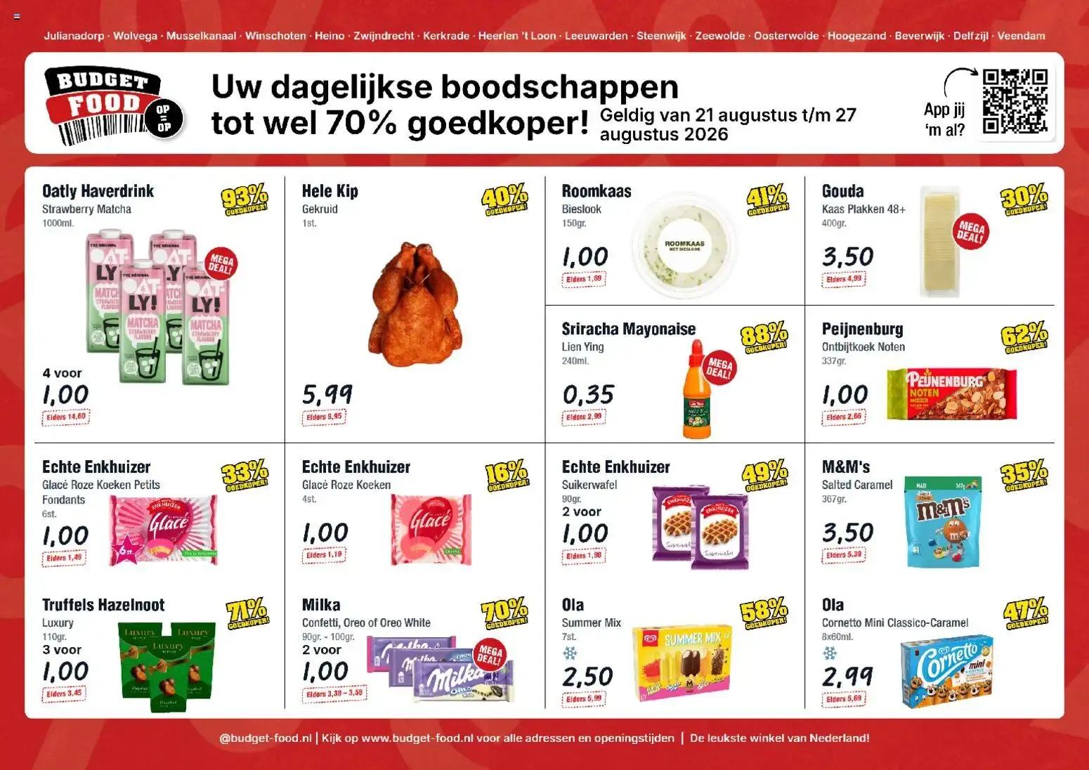 Budget Food folder vanaf 21-08-2026 || NIEUWE van 21 augustus tot 27 augustus 2026 - Folder pagina 1