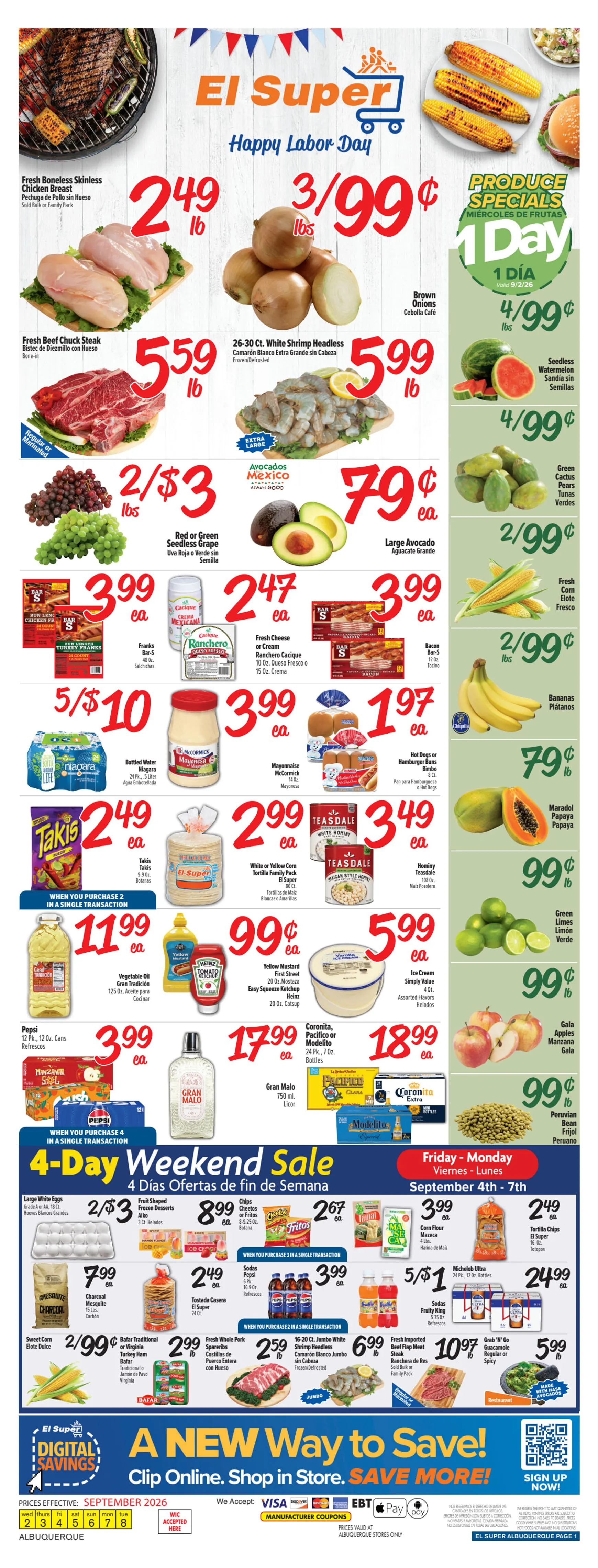 El Super - Happy Labor Day & 4-Day Weekend Sale