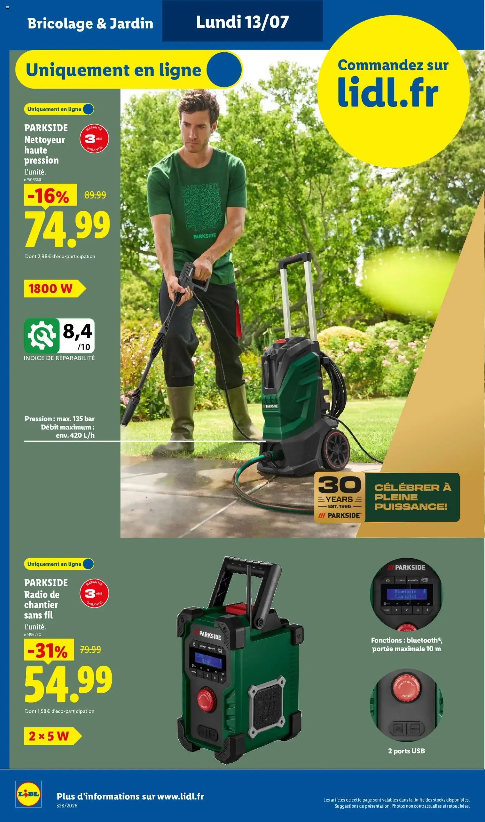 LIDL - Catálogo de ofertas Parkside y electrodomésticos du 13 juillet au 16 juillet 2026 - Catalogue page 4