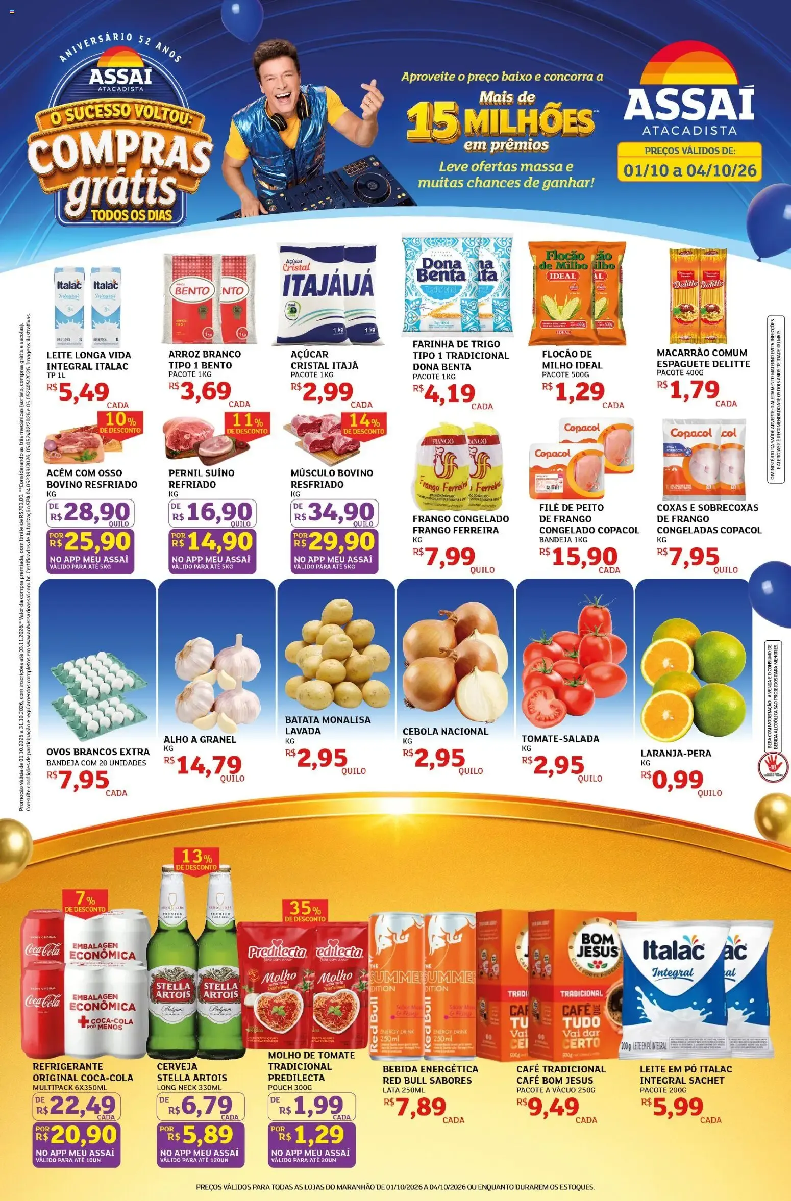 Encarte de Assaí Atacadista ofertas - MA de 01/10/2026 | Promoções Online 1 de outubro até 4 de outubro 2026 - Pagina 1