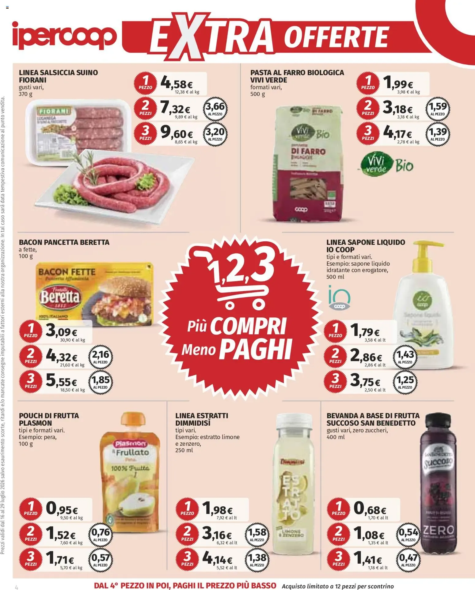 Anteprima volantino Ipercoop dal 16/07/2026 - nuovo offerte da 16 luglio a 29 luglio di 2026 - Pagina del volantino 4
