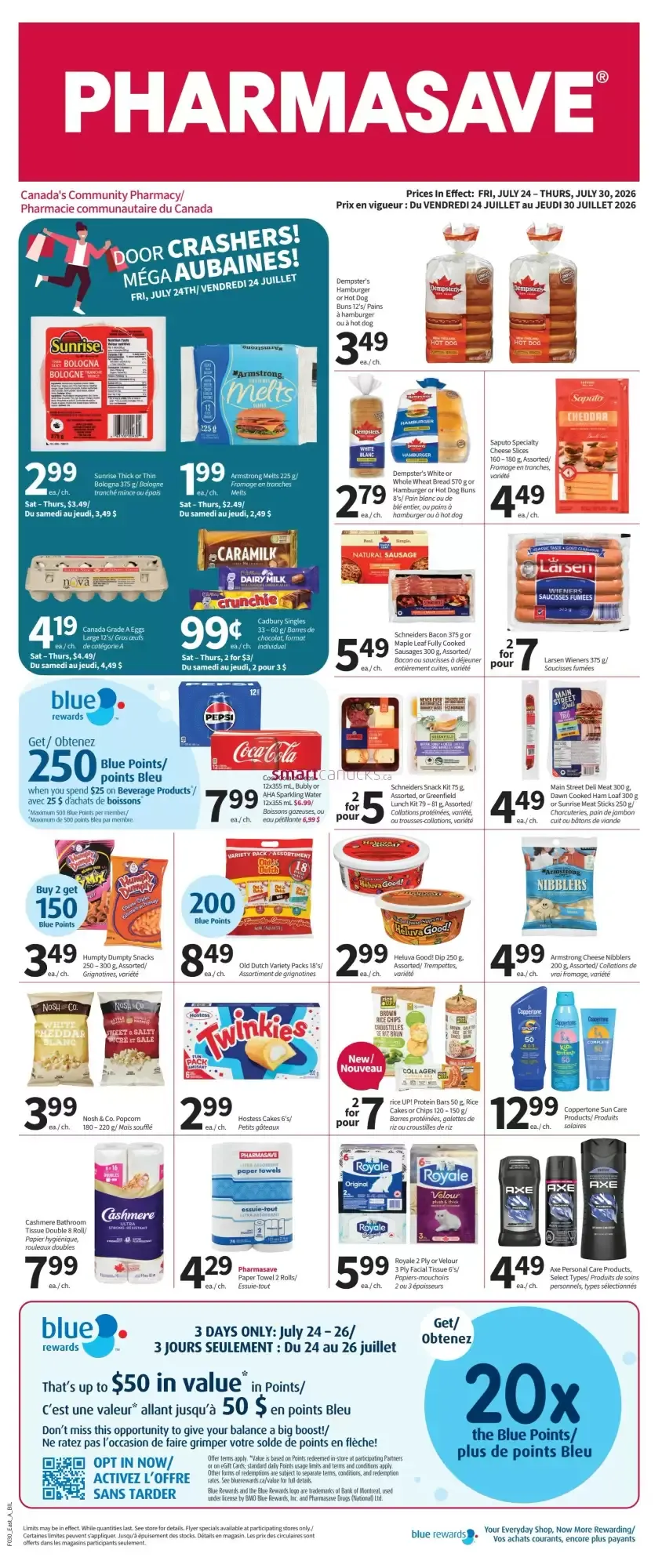 Pharmasave - Door Crashers! Méga Aubaines! from July 24 to July 30 2026 - flyer page 1