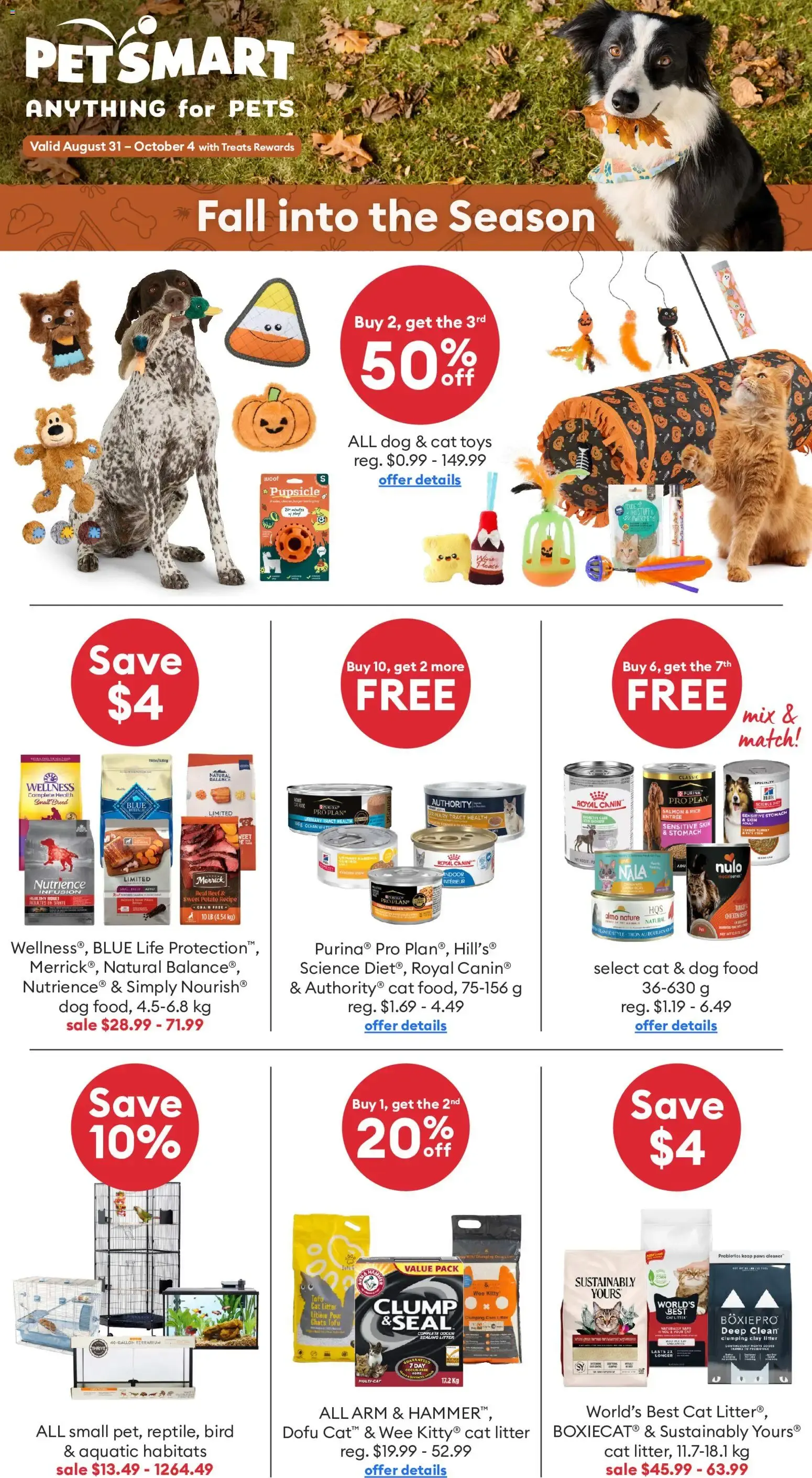 PetSmart - Fall into the Season from August 31 to October 4 2026 - flyer page 1