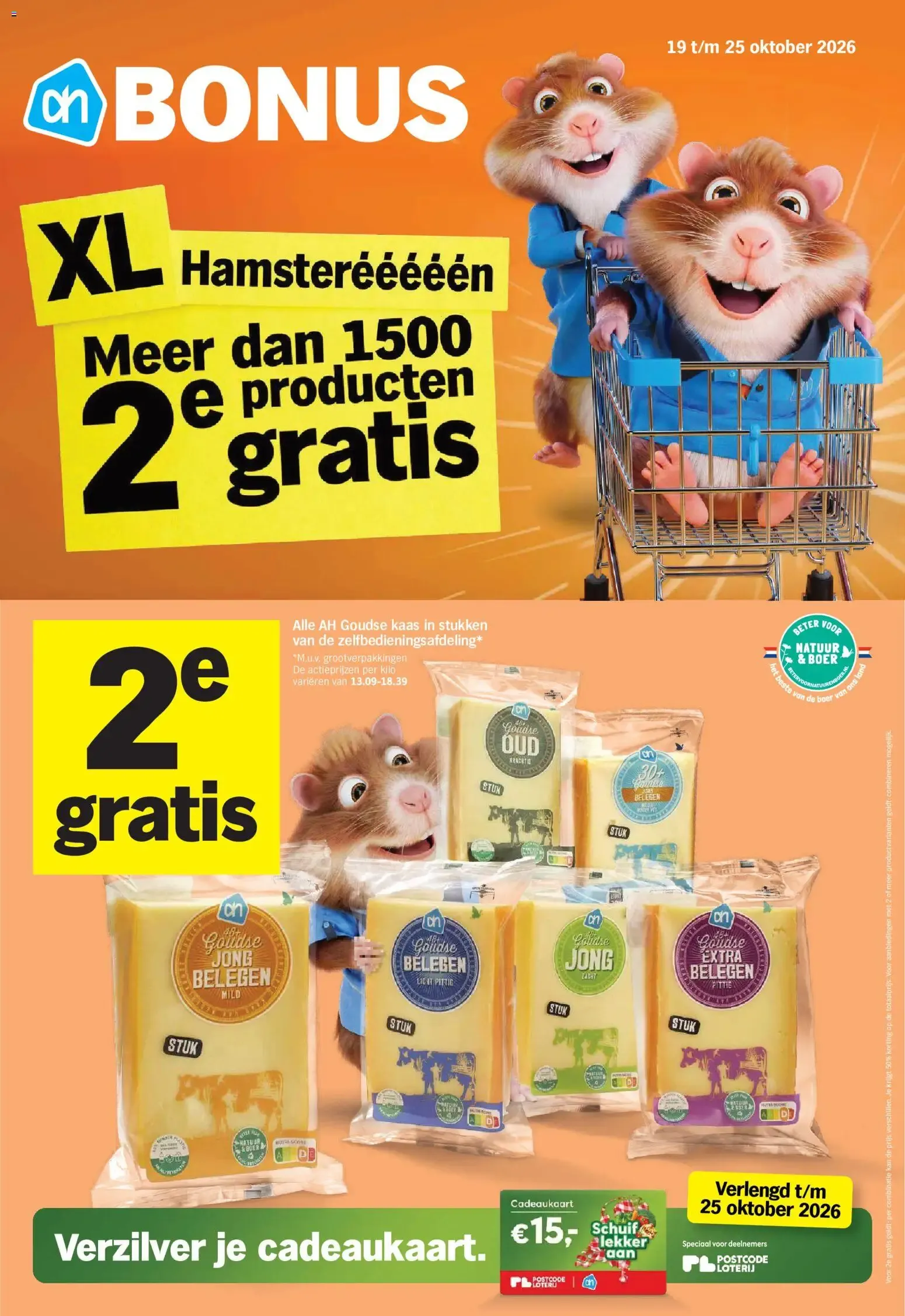 AH BONUS XL Hamsterééééén van 19 oktober tot 25 oktober 2026 - Folder pagina 1