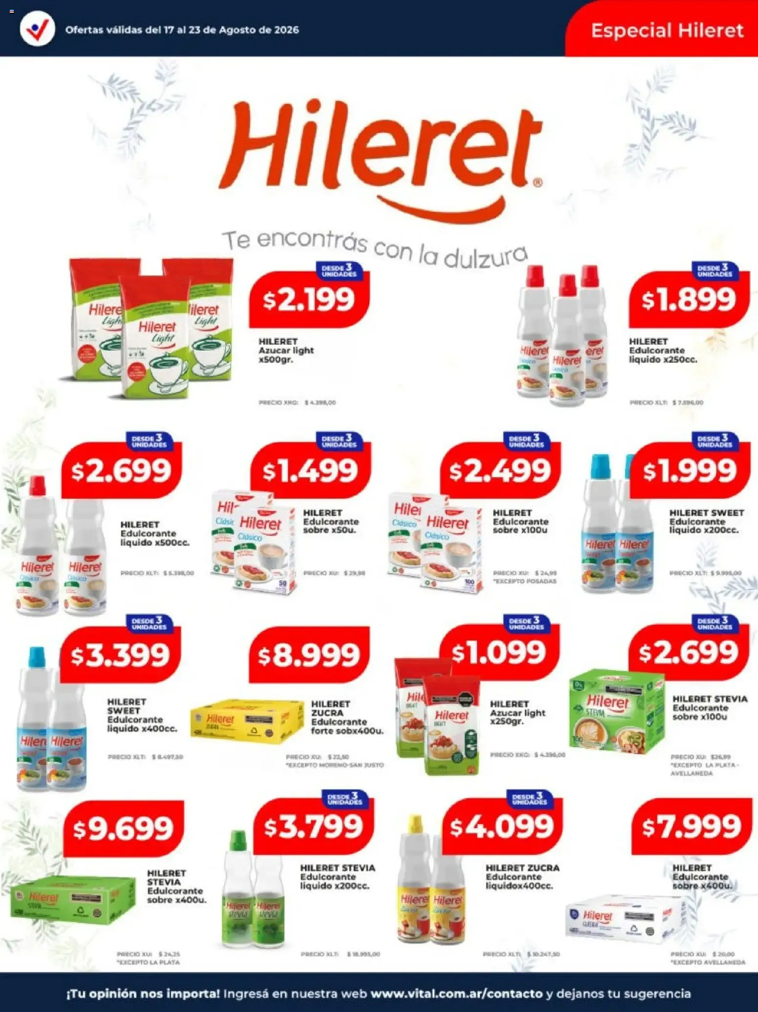 Ofertas de Vital - Ofertas || del 17/08/2026 - 23/08/2026 || Catálogo 17 de agosto al 23 de agosto 2026 - Página 22 del catálogo