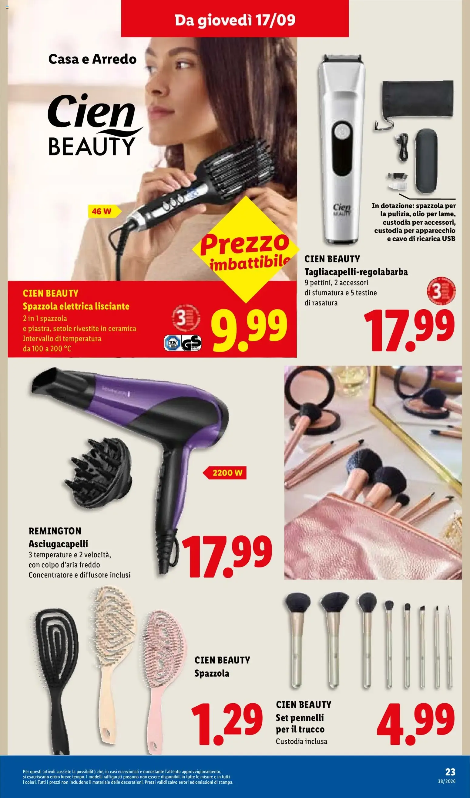 Lidl XXL Grande formato, grande convenienza y Mega Offerte da 17 settembre a 23 settembre di 2026 - Pagina del volantino 29