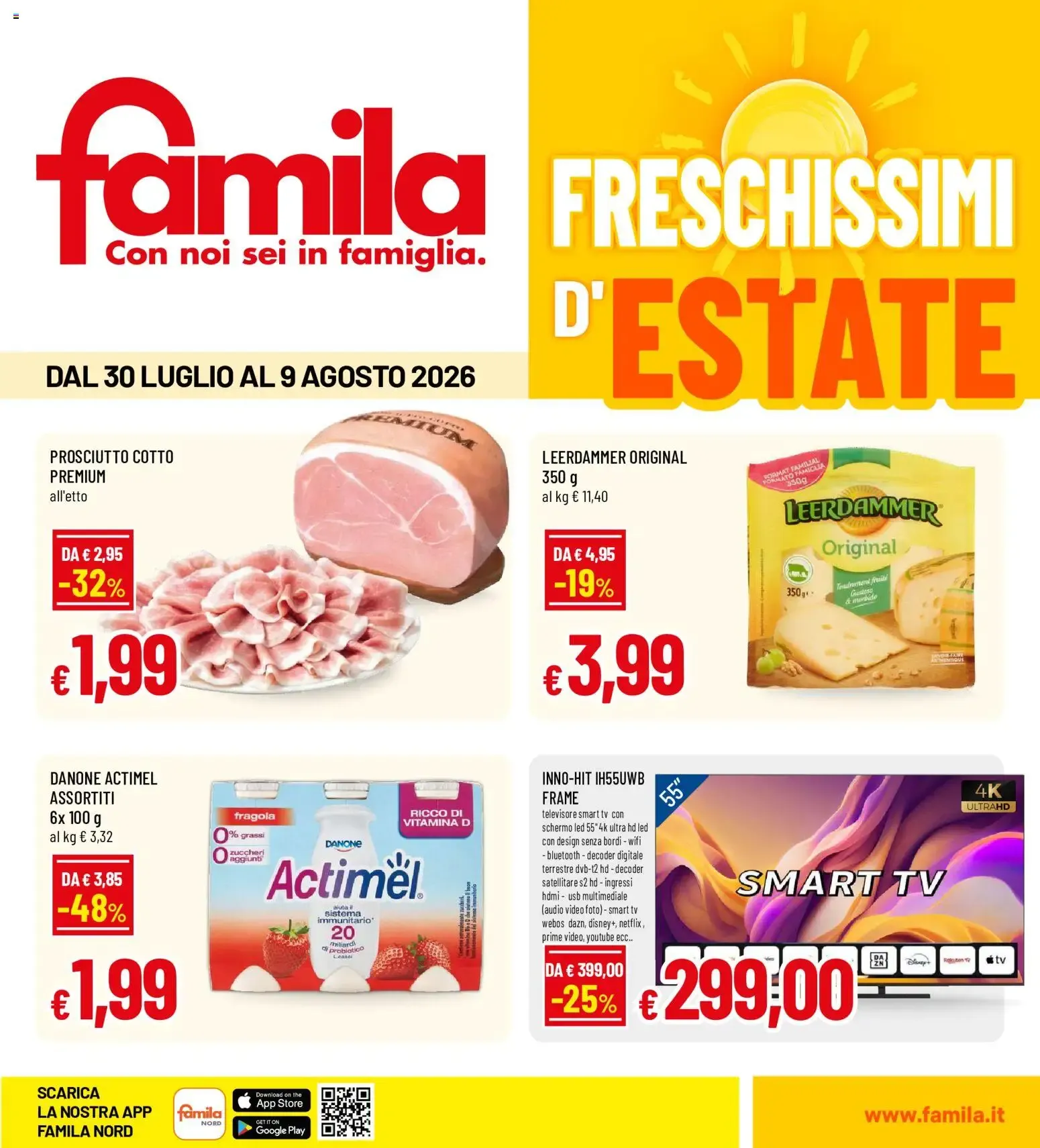 Famila Freschissimi d'Estate da 30 luglio a 9 agosto di 2026 - Pagina del volantino 1
