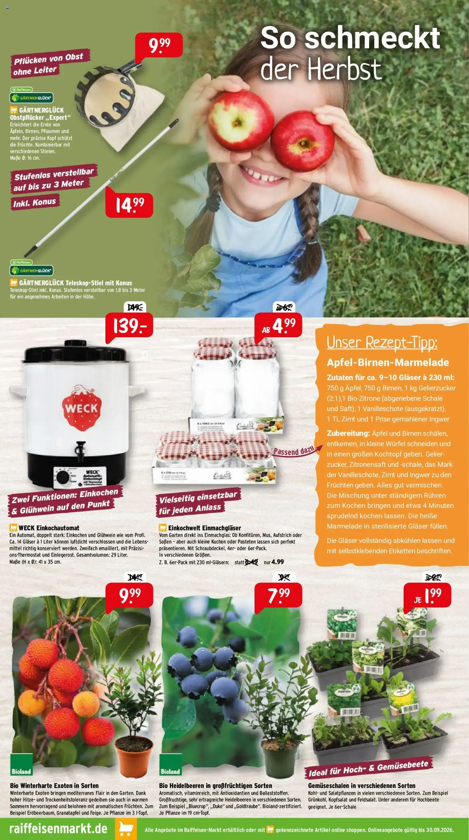 Raiffeisen-Markt: Herbstzauber im Garten von 1. September bis 30. September 2026 - Prospekt seite 2