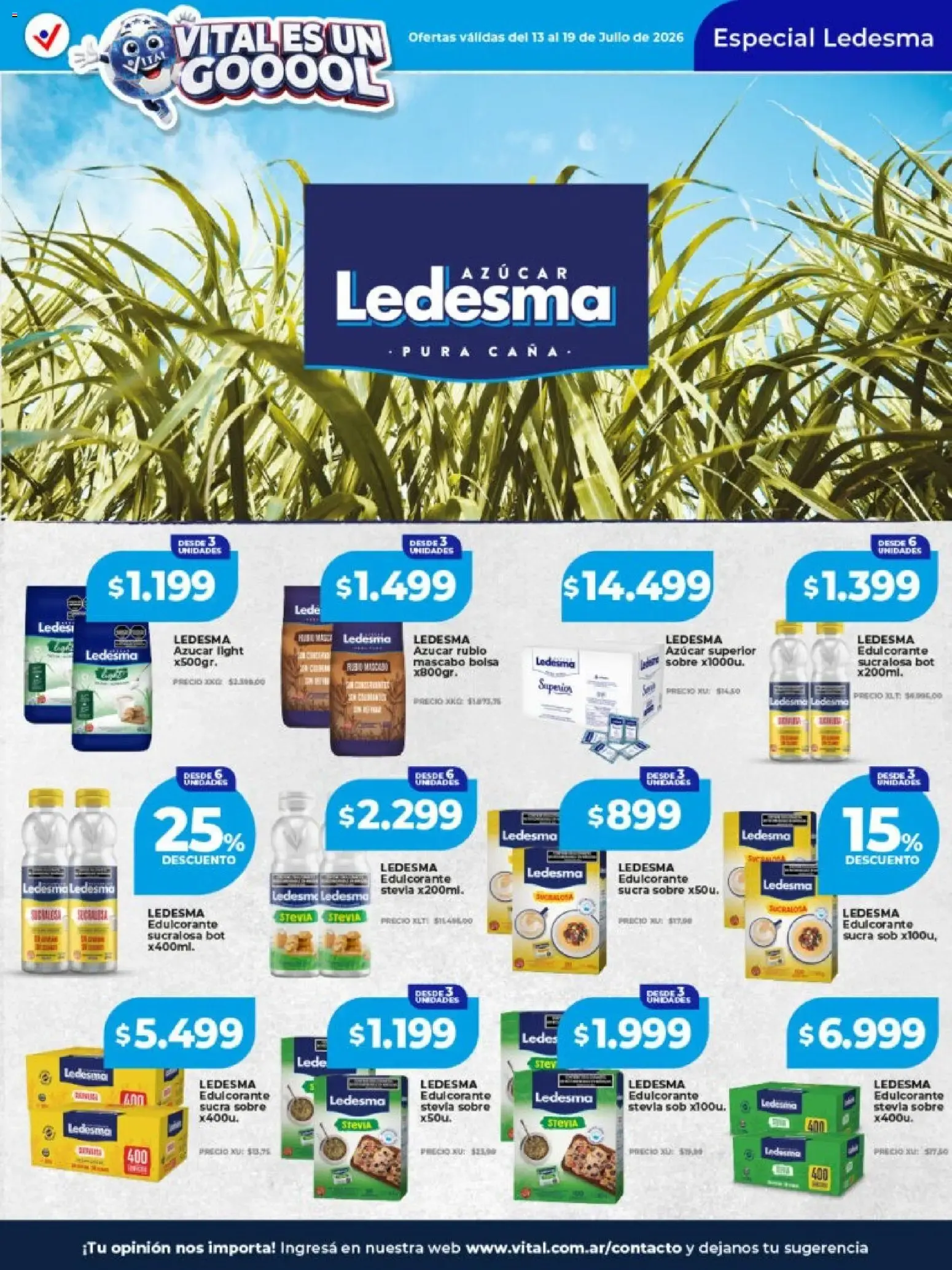 Ofertas de Vital - Ofertas || del 13/07/2026 - 19/07/2026 || Catálogo 13 de julio al 19 de julio 2026 - Página 18 del catálogo