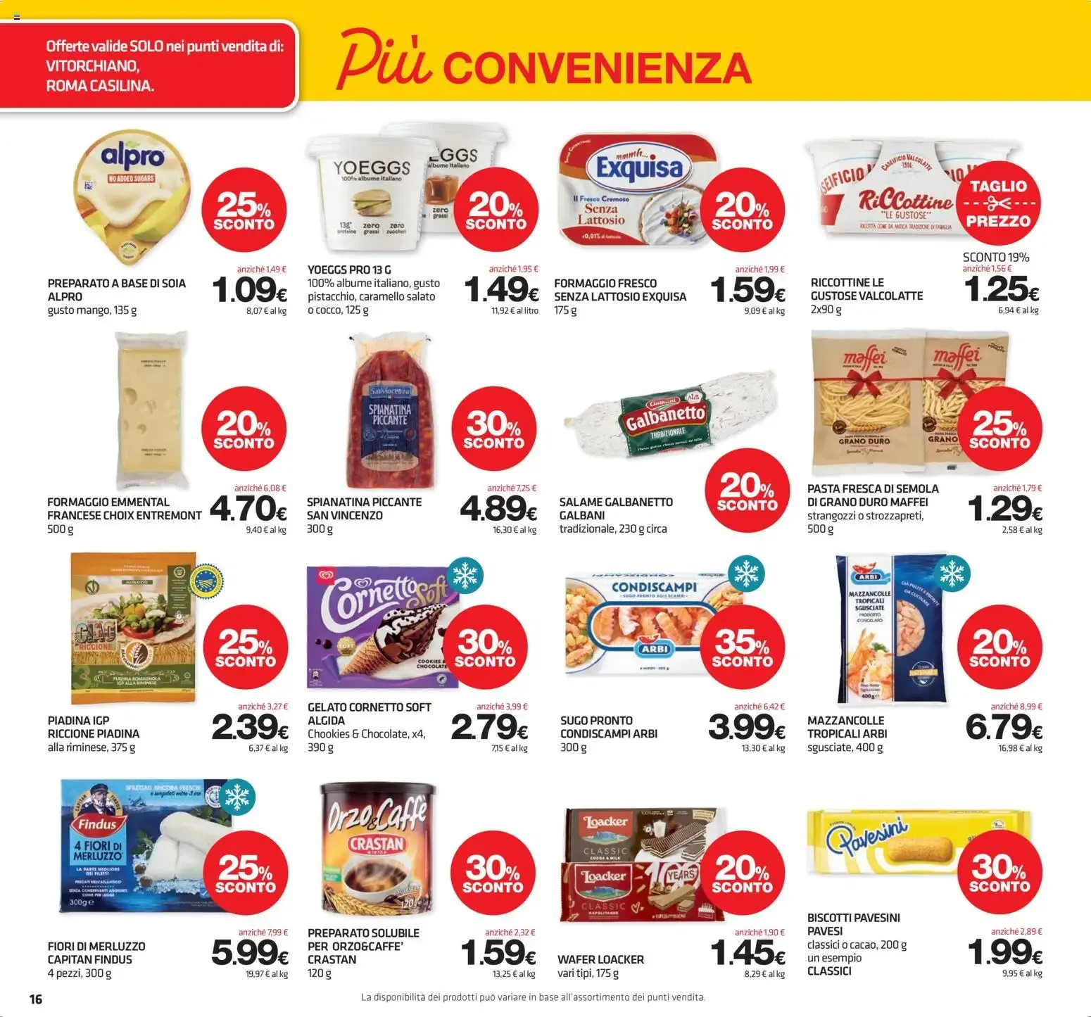 Superconti Supermercati - Grandes Descuentos da 18 giugno a 1 luglio di 2026 - Pagina del volantino 16