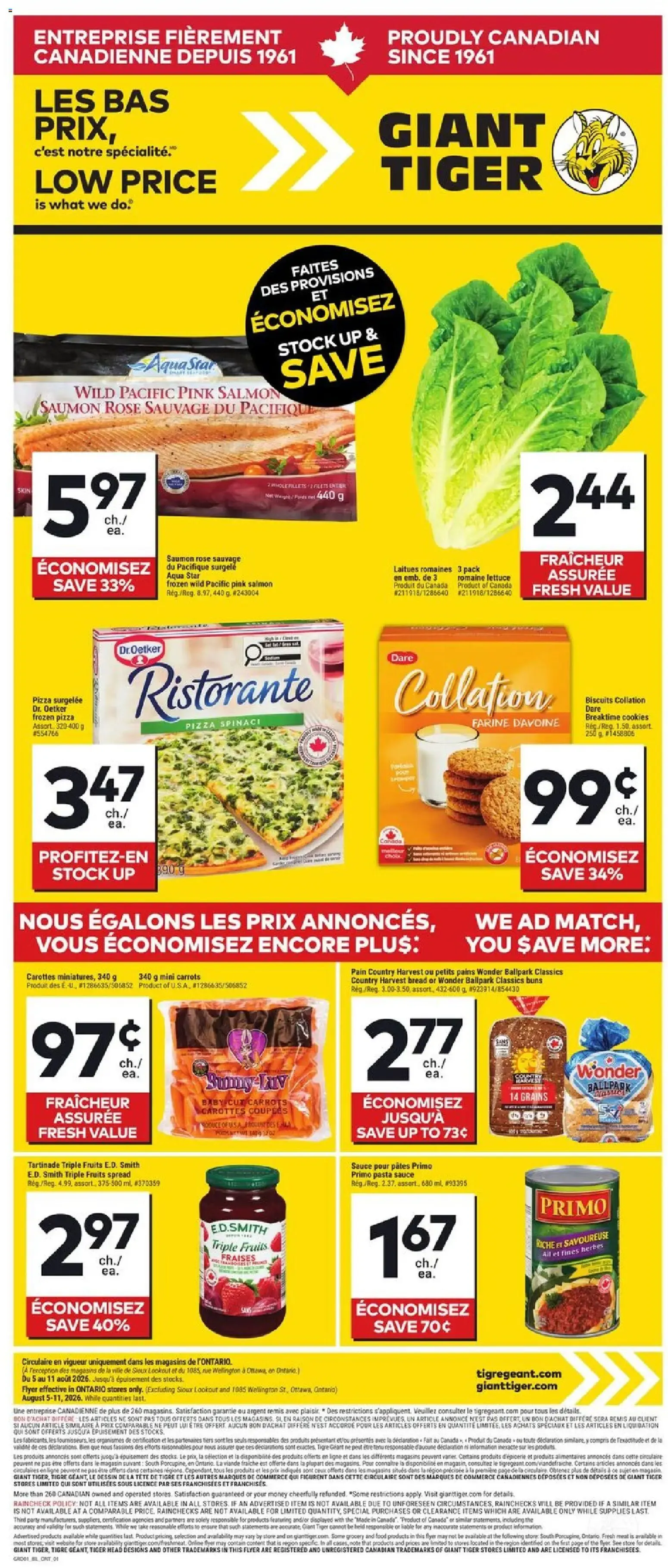 Giant Tiger Flyer | from Aug 5, 2026 | Weekly deals
