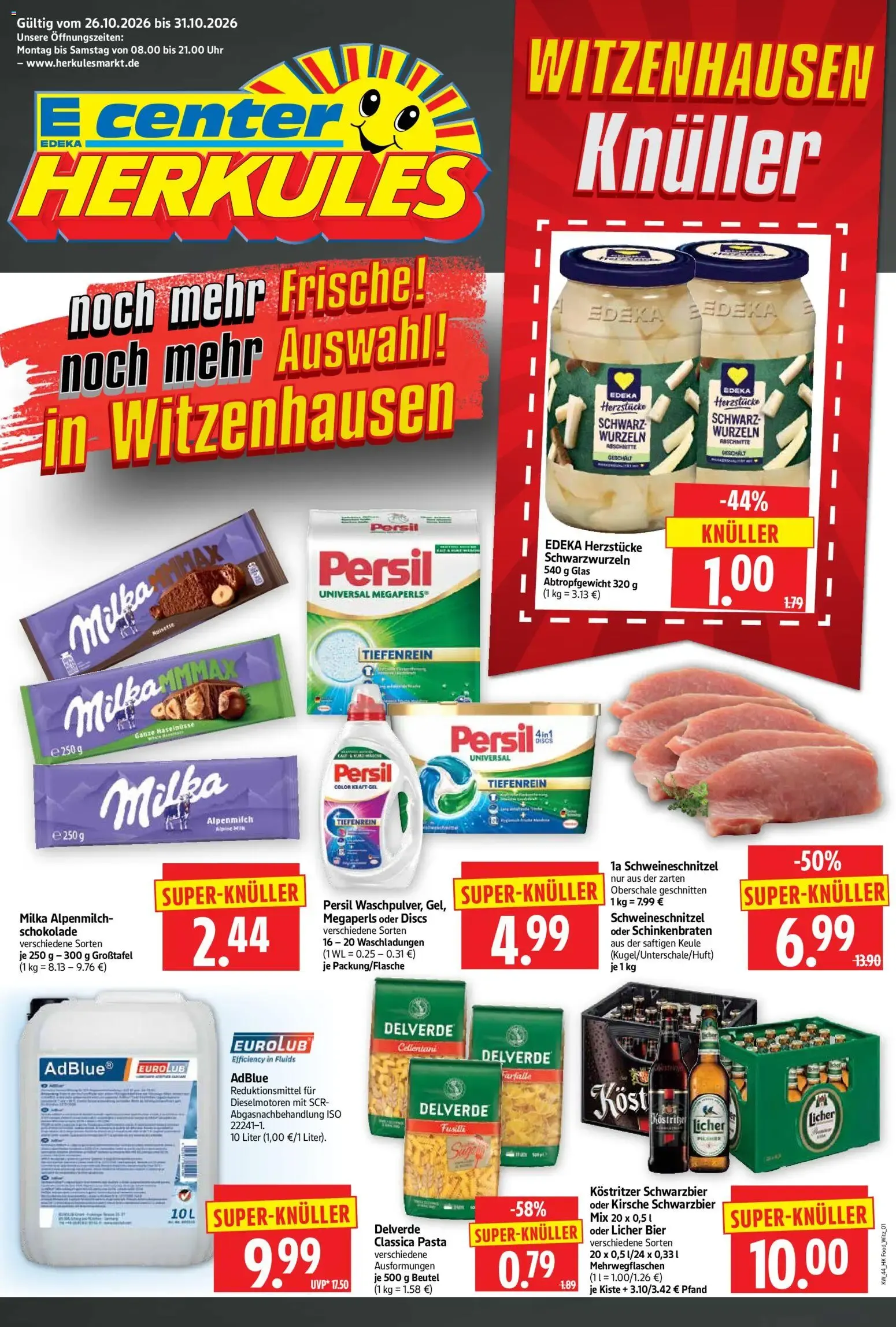 HERKULES Prospekt (ab 26.10.2026) zum Blättern von 26. Oktober bis 31. Oktober 2026 - Prospekt seite 1