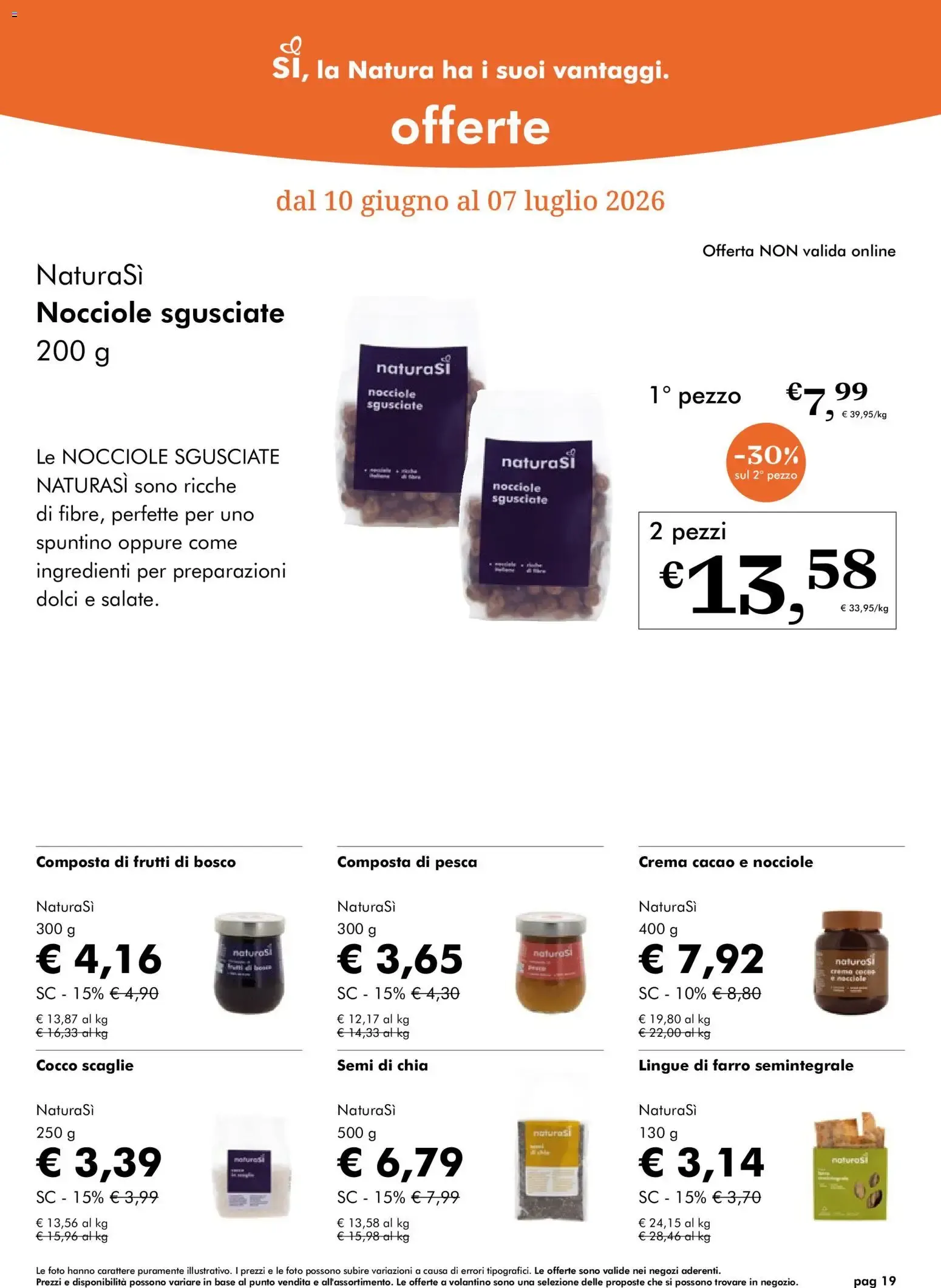 NaturaSì Offerte Giugno 2026 da 10 giugno a 7 luglio di 2026 - Pagina del volantino 19