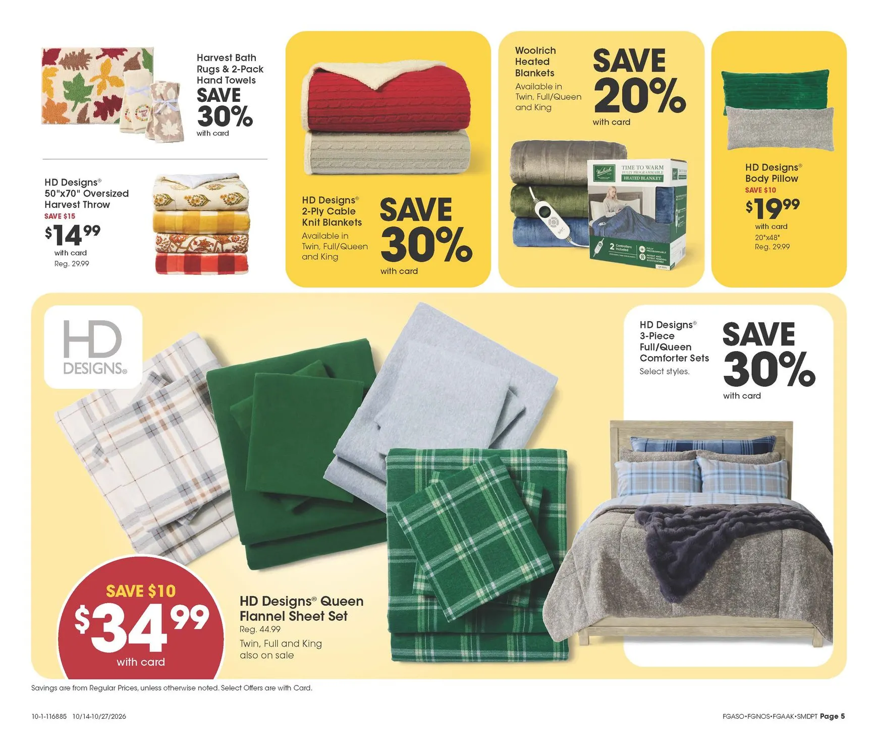 Weekly promotion Fred Meyer - Ofertas en Cocina y Hogar spanning from October 14 to October 27 2026 - Page 5 for Catalogue 365