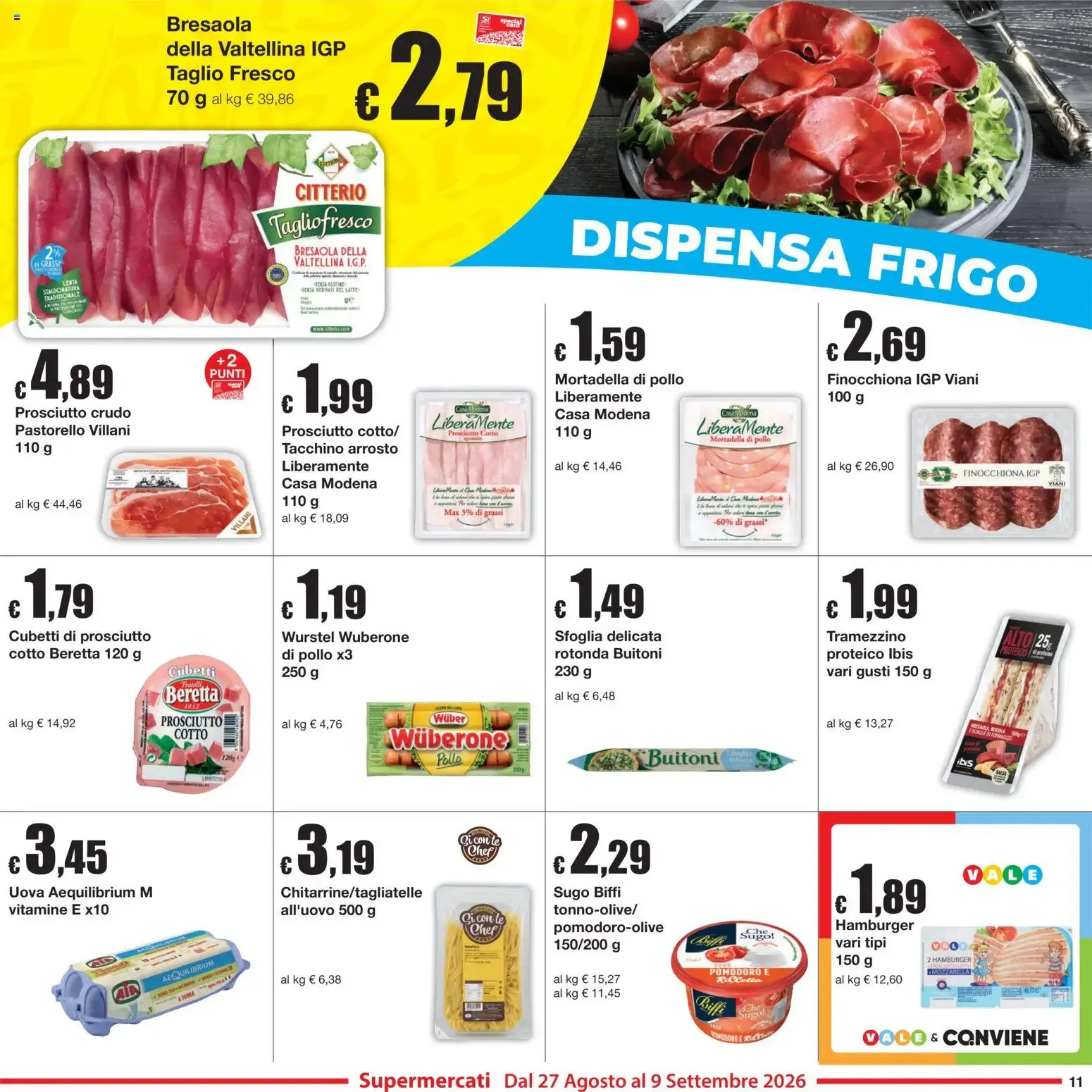 Sì con Te volantino dal 27/08/2026 - online Offerte da 27 agosto a 9 settembre di 2026 - Pagina del volantino 11