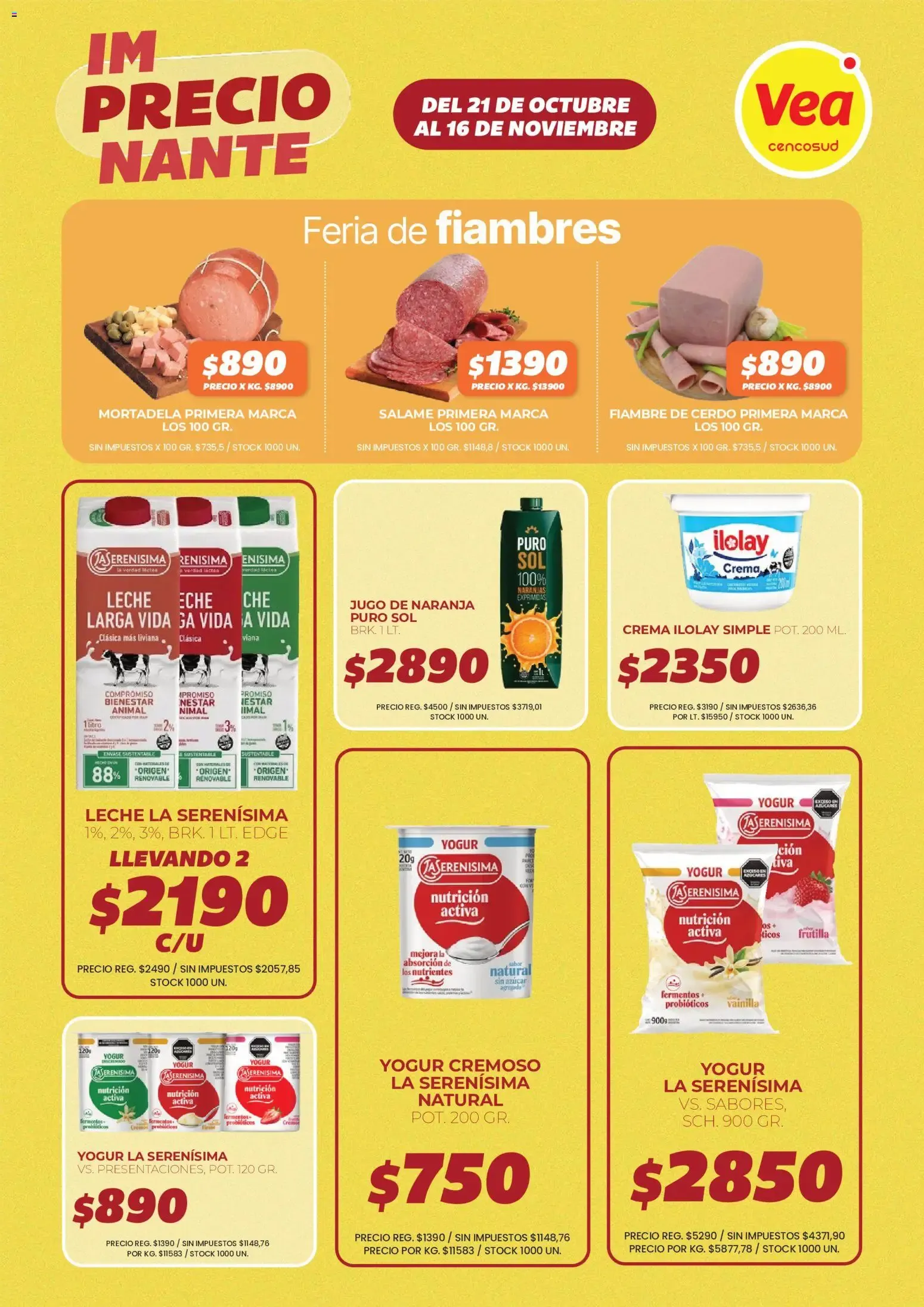 Ofertas de Vea - ImPRECIOnante | BsAs, NEA y Chubut del 21/10/2026 - 16/11/2026 21 de octubre al 16 de noviembre 2026 - Página 10 del catálogo