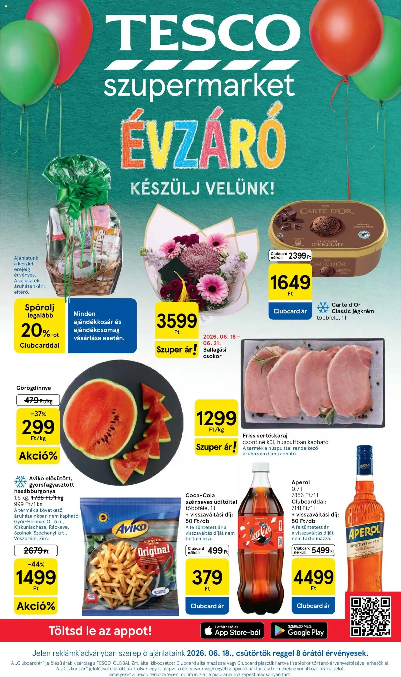 Katalógus Tesco Szupermarket akciós újság - 2026.06.18.-tól - online június 18.-tól június 24.-ig 2026. - Oldal 1