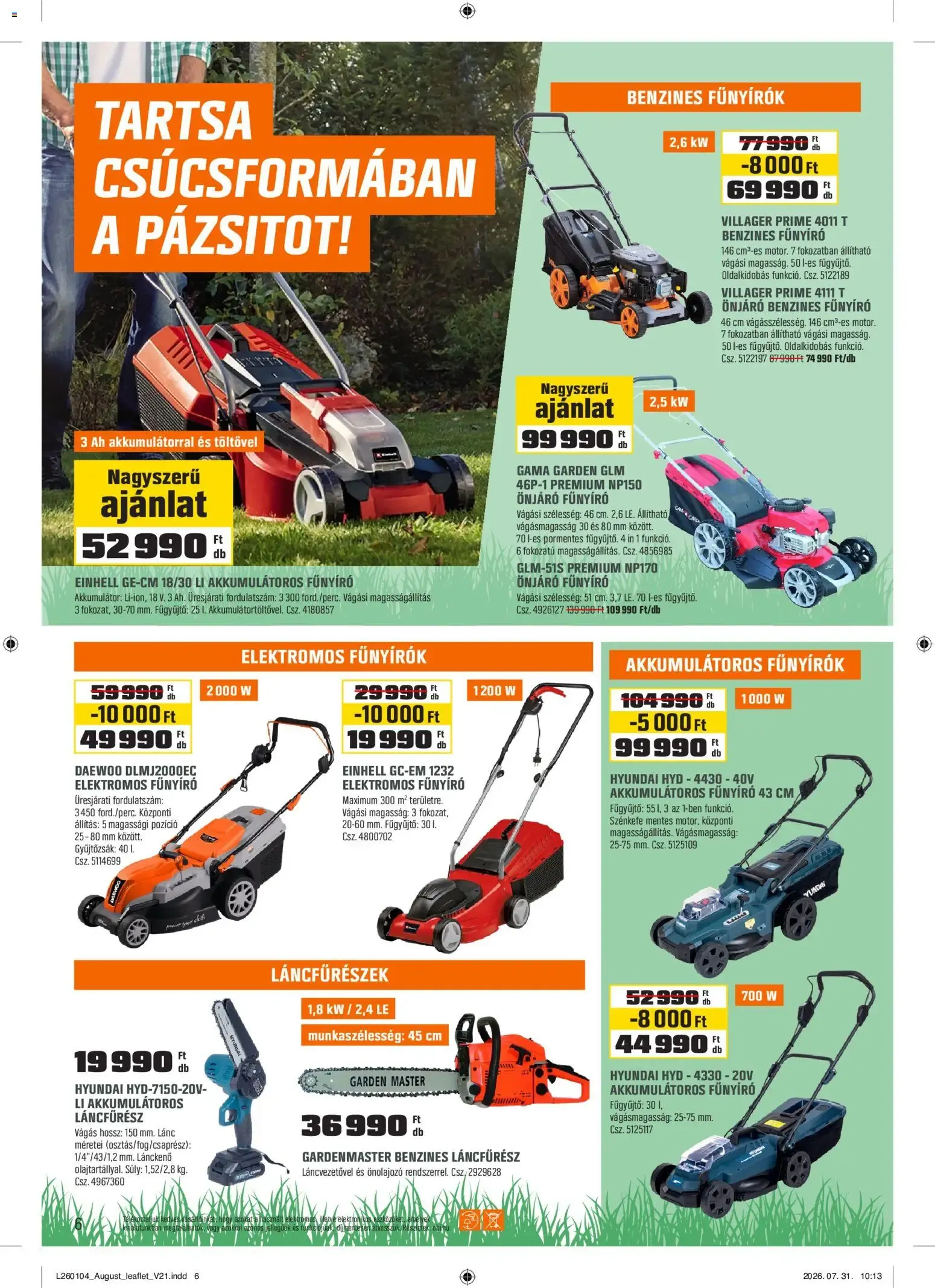 Katalógus OBI Vigye haza a nyarat! - 2026.08.04. -tól/töl > akció, lapozható szórólap 🛍️ augusztus 4.-tól augusztus 30.-ig 2026. - Oldal 6