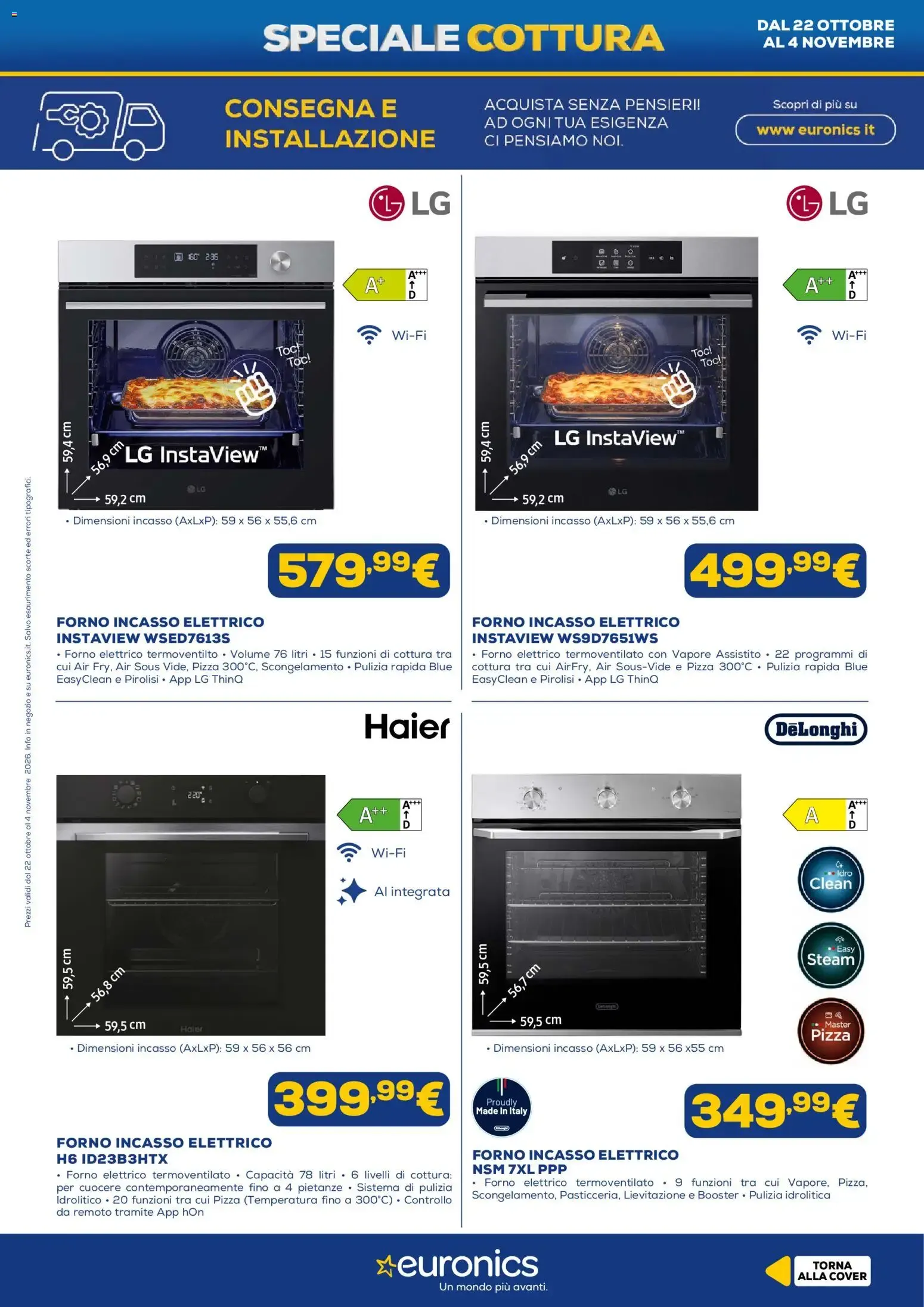 Euronics Speciale Cottura da 22 ottobre a 4 novembre di 2026 - Pagina del volantino 5