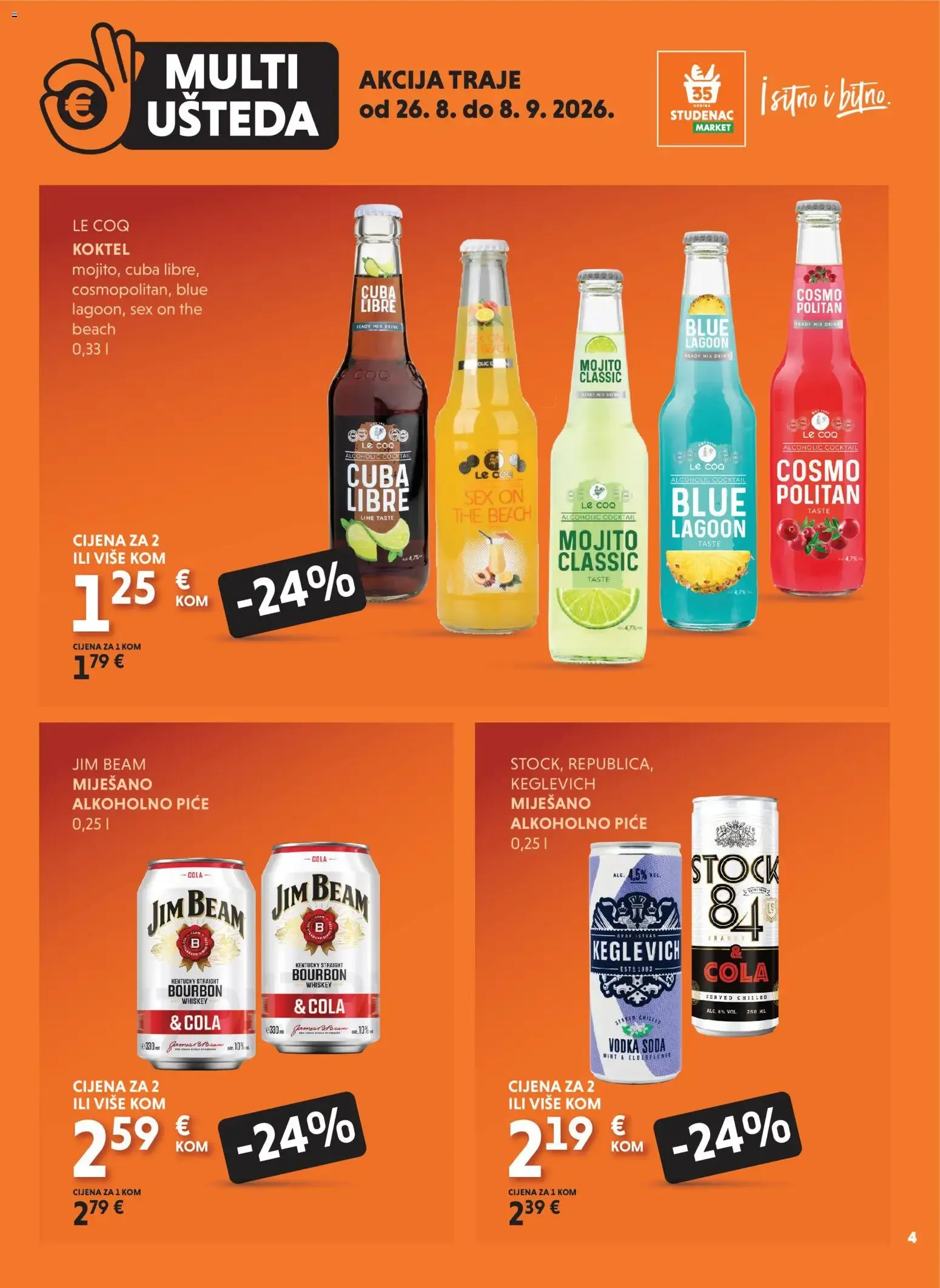 Katalog Studenac Multi Ušteda novi od 26.08.2026 na listanje > letak digitalni od 26. kolovoza do 8. rujna 2026. - Pregled Stranica 4