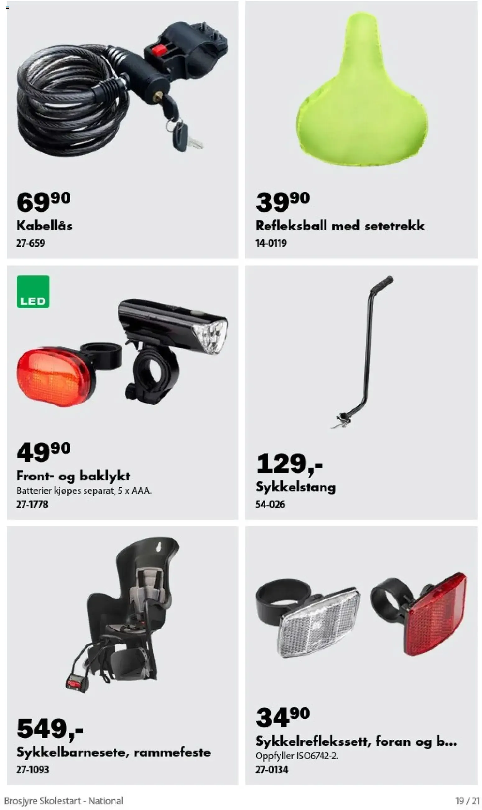 Biltema Brosjyre Skolestart - National (03/08/2026 - 30/08/2026) - Kundeavis og tilbud fra 3. august til 30. august 2026 - kundeavisside 19