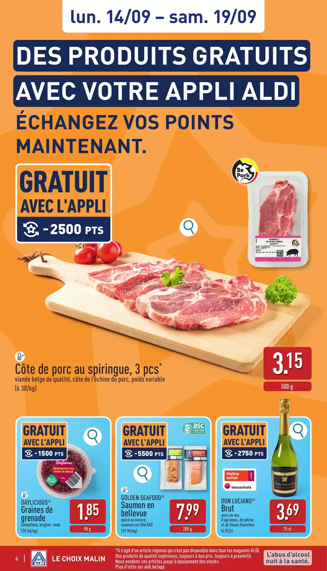 ALDI Dépliant du 14/09 au 19/09 van 14 september tot 19 september 2026 - folder pagina 6