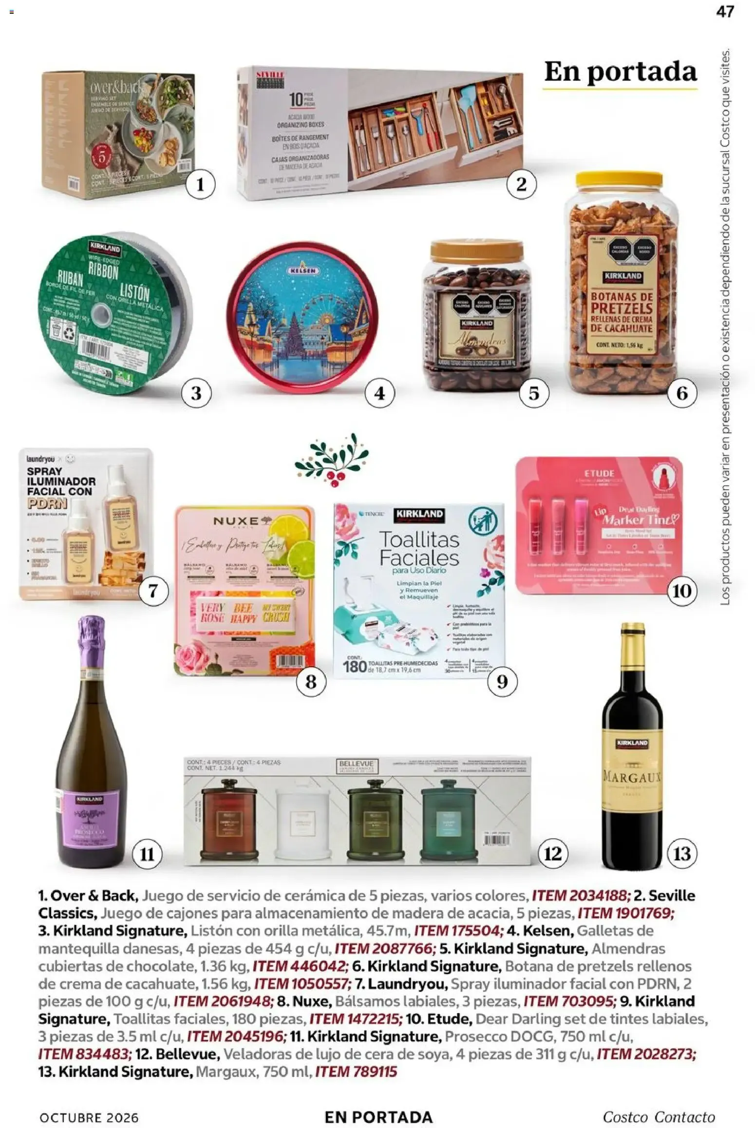 Catálogo de Costco Contacto: Navidad en Costco 1 de octubre al 31 de octubre 2026 - Pagina 47