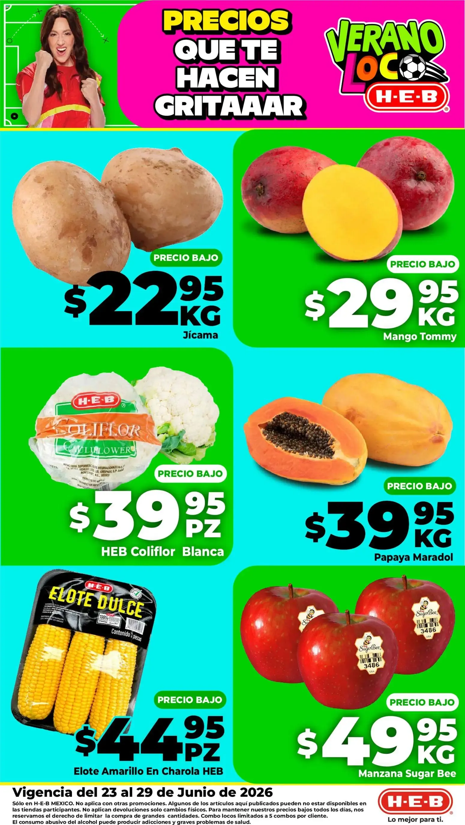 Catálogo de H-E-B folleto Fruta y venduras (23/06/2026 - 29/06/2026) - catálogo en línea 23 de junio al 25 de junio 2026 - Pagina 2