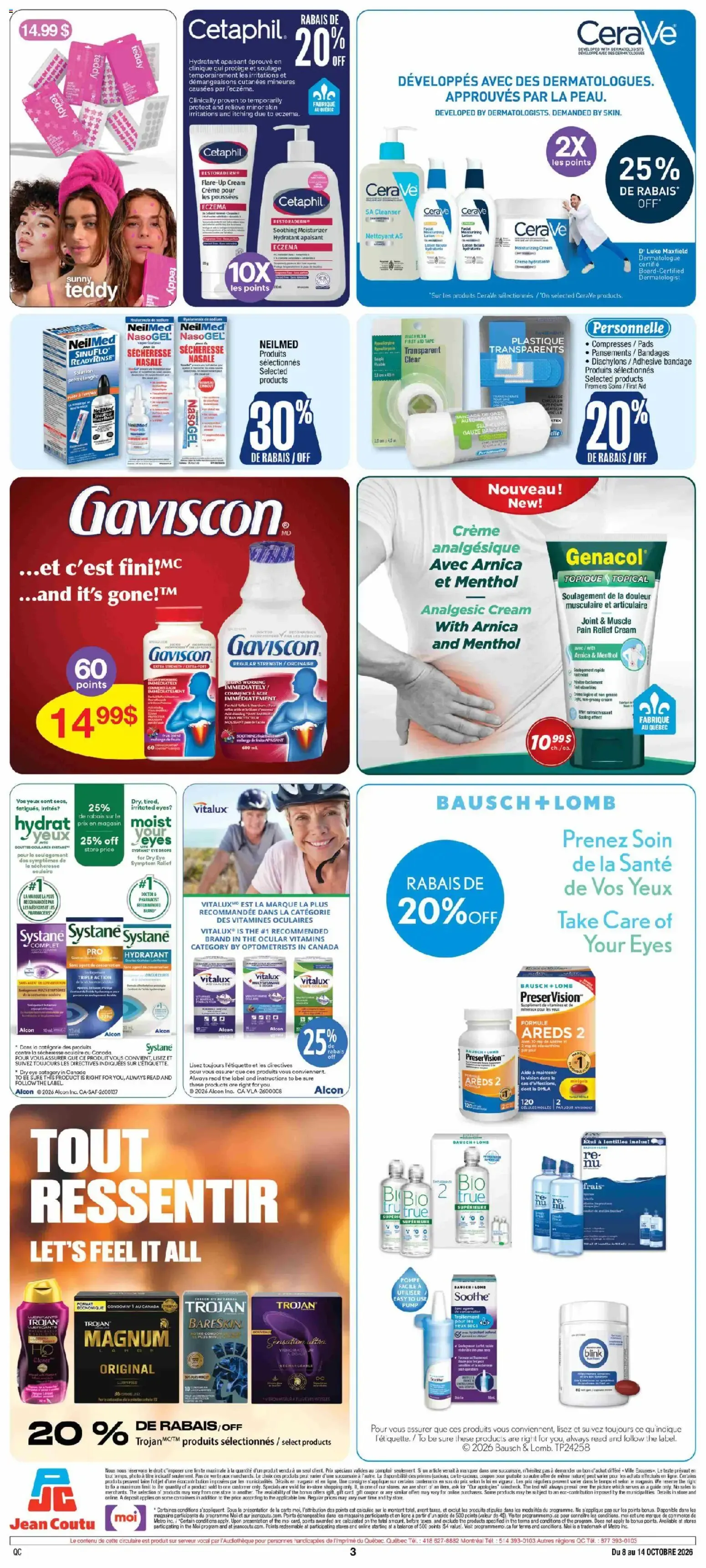 Jean Coutu circulaire - Encart Pharmacien from Oct 8, 2026 > weekly specials & deals from October 8 to October 14 2026 - flyer page 3