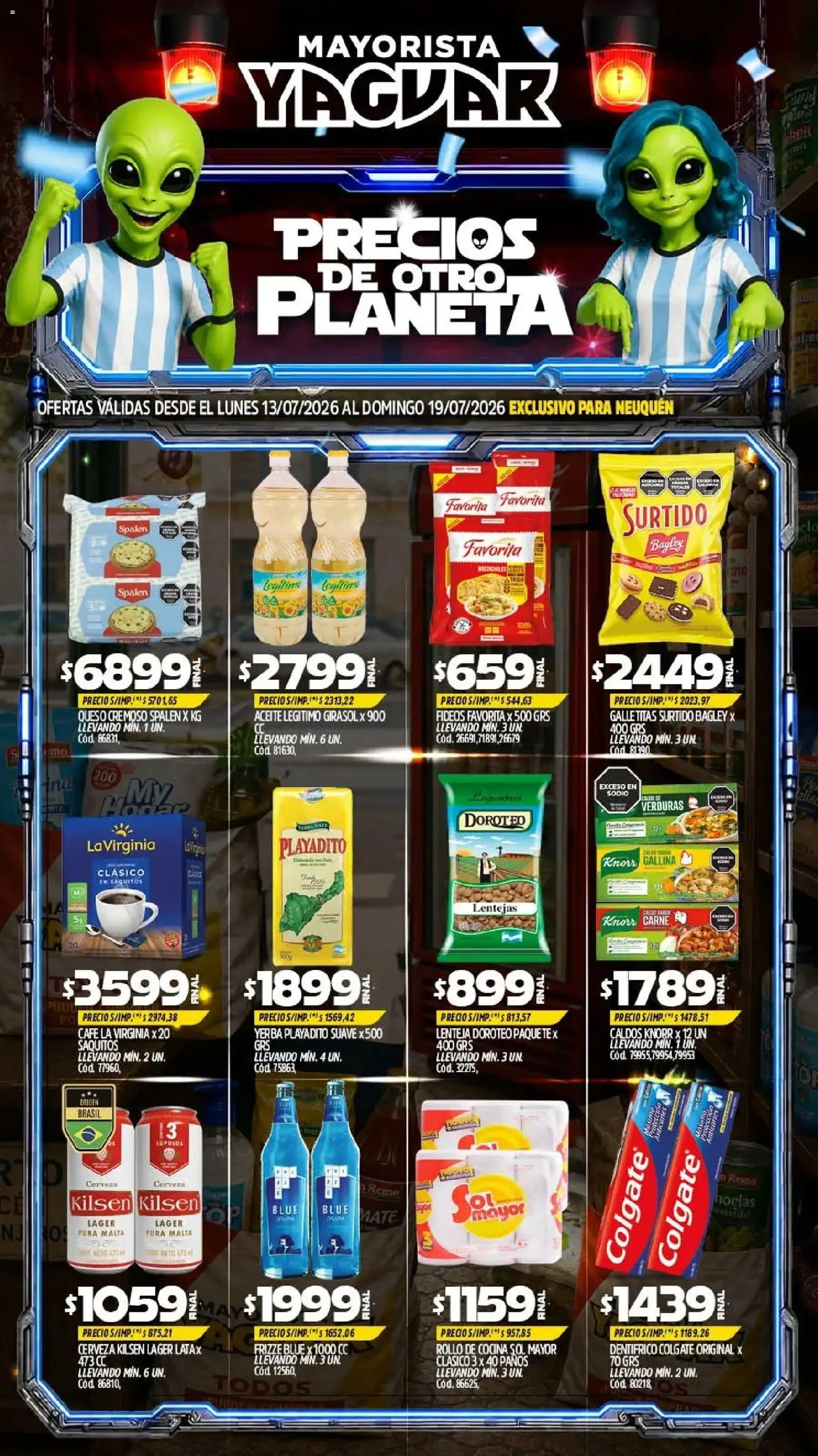 Ofertas de Yaguar - Oferta Semanal Neuquen del 13/07/2026 - 19/07/2026 13 de julio al 19 de julio 2026 - Página 1 del catálogo
