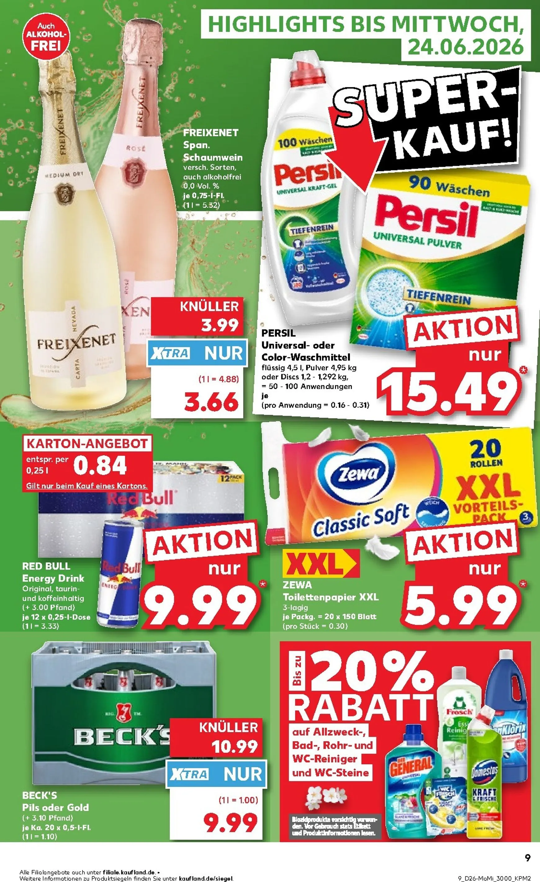 Kaufland - Angebote ab Montag Prospekt – von Montag 22.06.2026 bis Mittwoch 24.06.2026 von 22. Juni bis 24. Juni 2026 - Prospekt seite 9