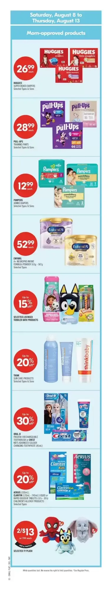 Shoppers Drug Mart flyer week 32 from August 8 to August 13 2026 - flyer page 3