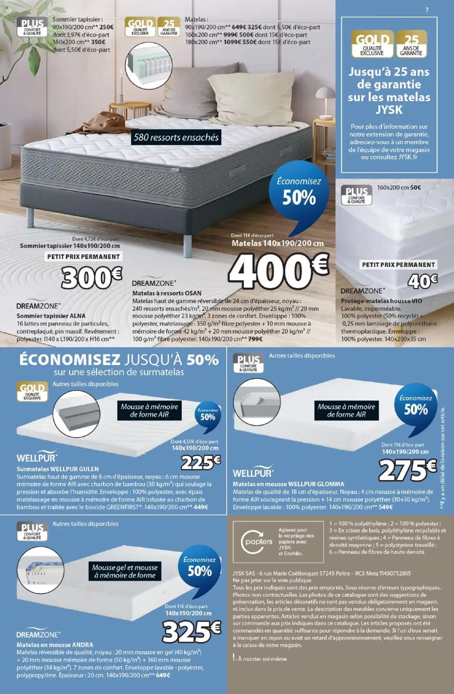 Jysk prospectus à partir du 22/07/2026 - promo en ligne du 22 juillet au 31 août 2026 - Catalogue page 7