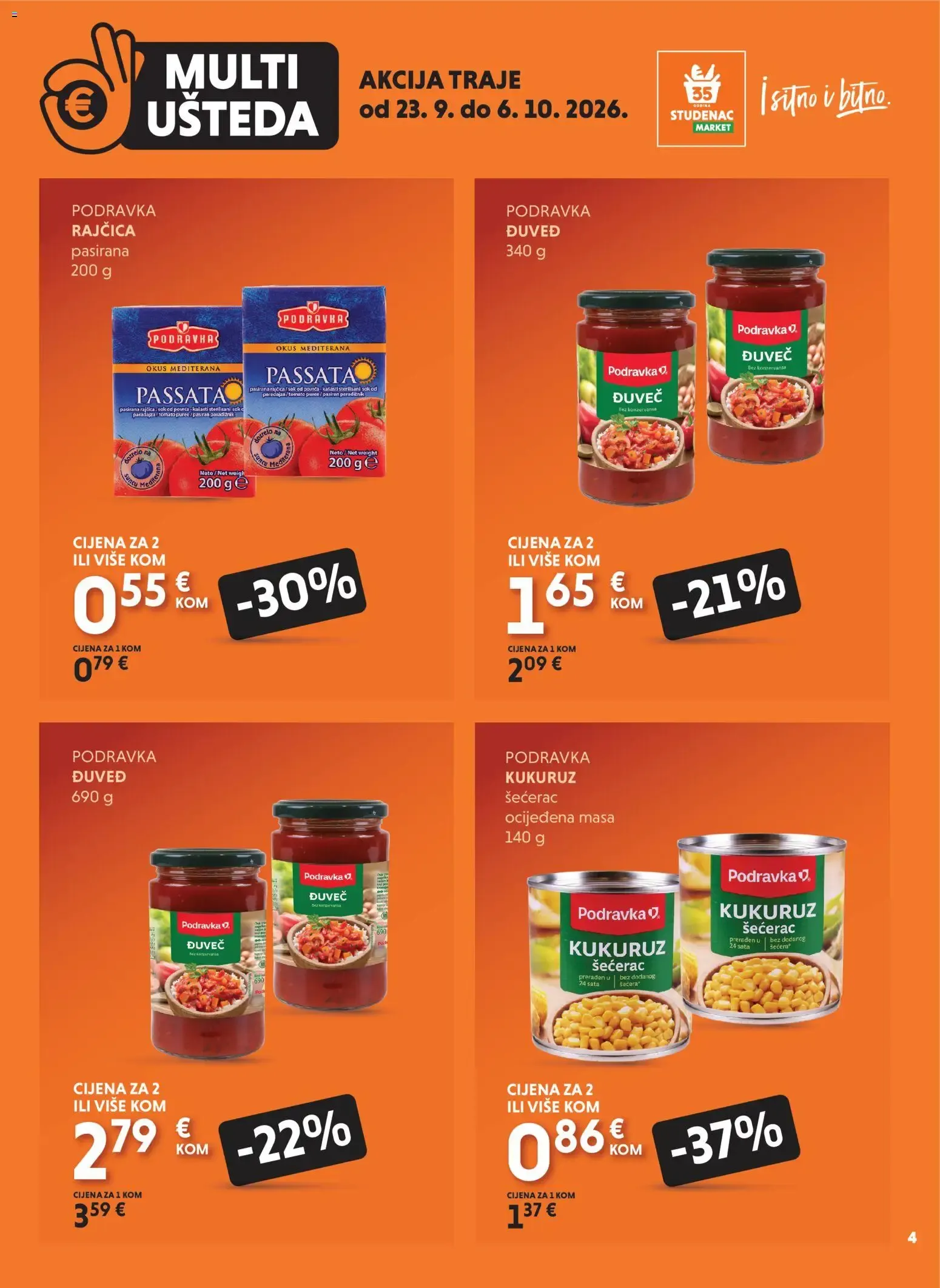 Katalog Multi Ušteda od 23. rujna do 6. listopada 2026. - Pregled Stranica 4
