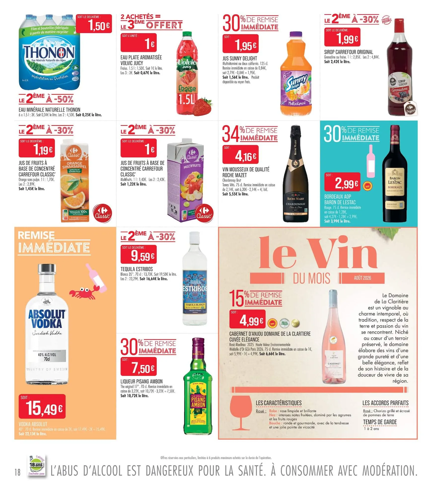 Flyer Match pour la semaine prochaine du du mardi 28/07/2026 au du dimanche 09/08/2026 du 28 juillet au 9 août 2026 - Catalogue page 18