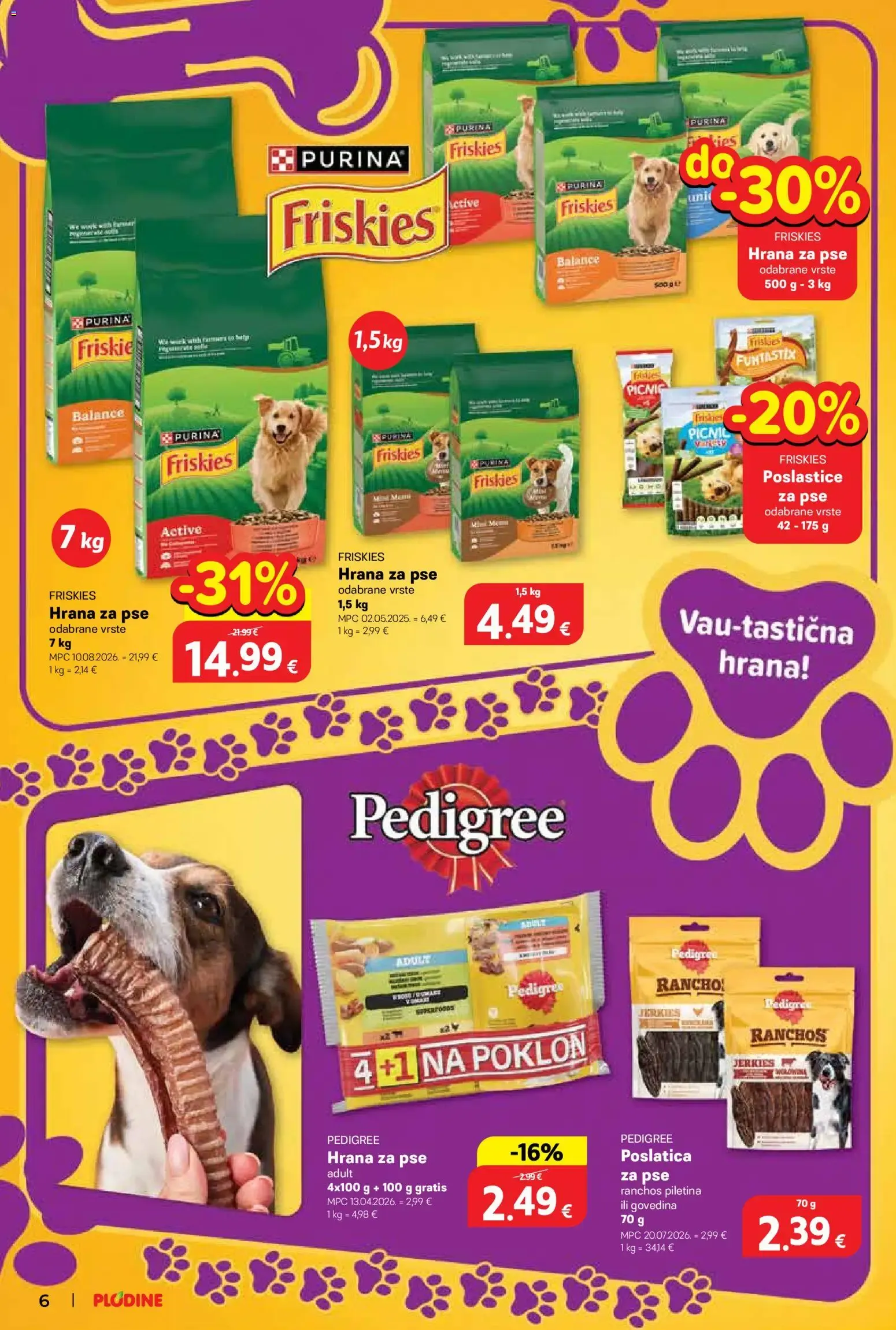 Katalog Plodine Katalog kućni ljubimci novi od 01.10.2026 na listanje > letak digitalni od 1. listopada do 14. listopada 2026. - Pregled Stranica 6