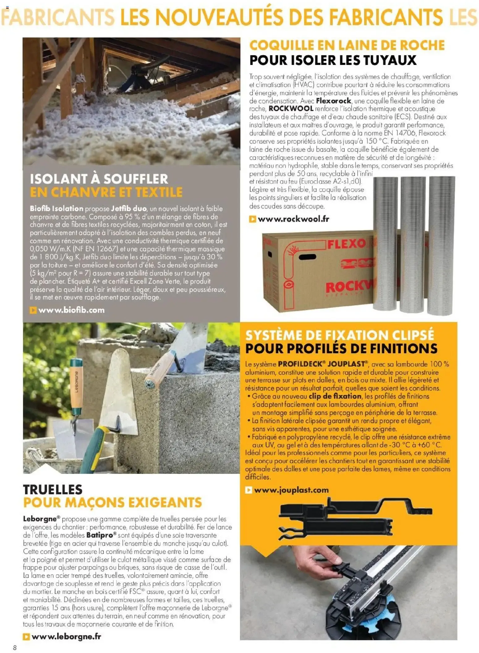 Gedimat - Affaires de Pros 114 à partir du 01/04/2026 - promo en ligne du 1 avril au 30 juin 2026 - Catalogue page 8