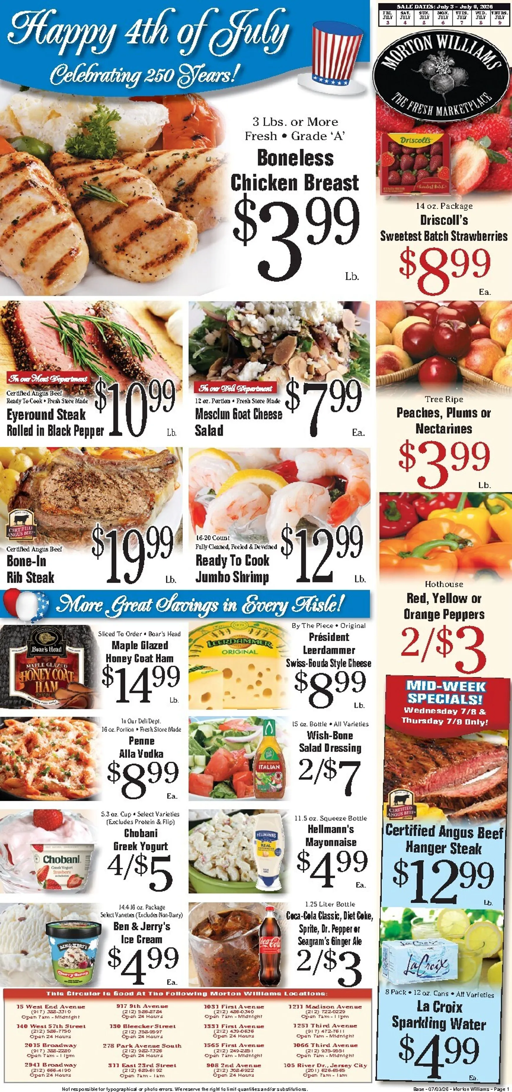 Current Morton Williams - Manhattan / Jersey City leaflet valid from Friday 07/03/2026 to Thursday 07/09/2026